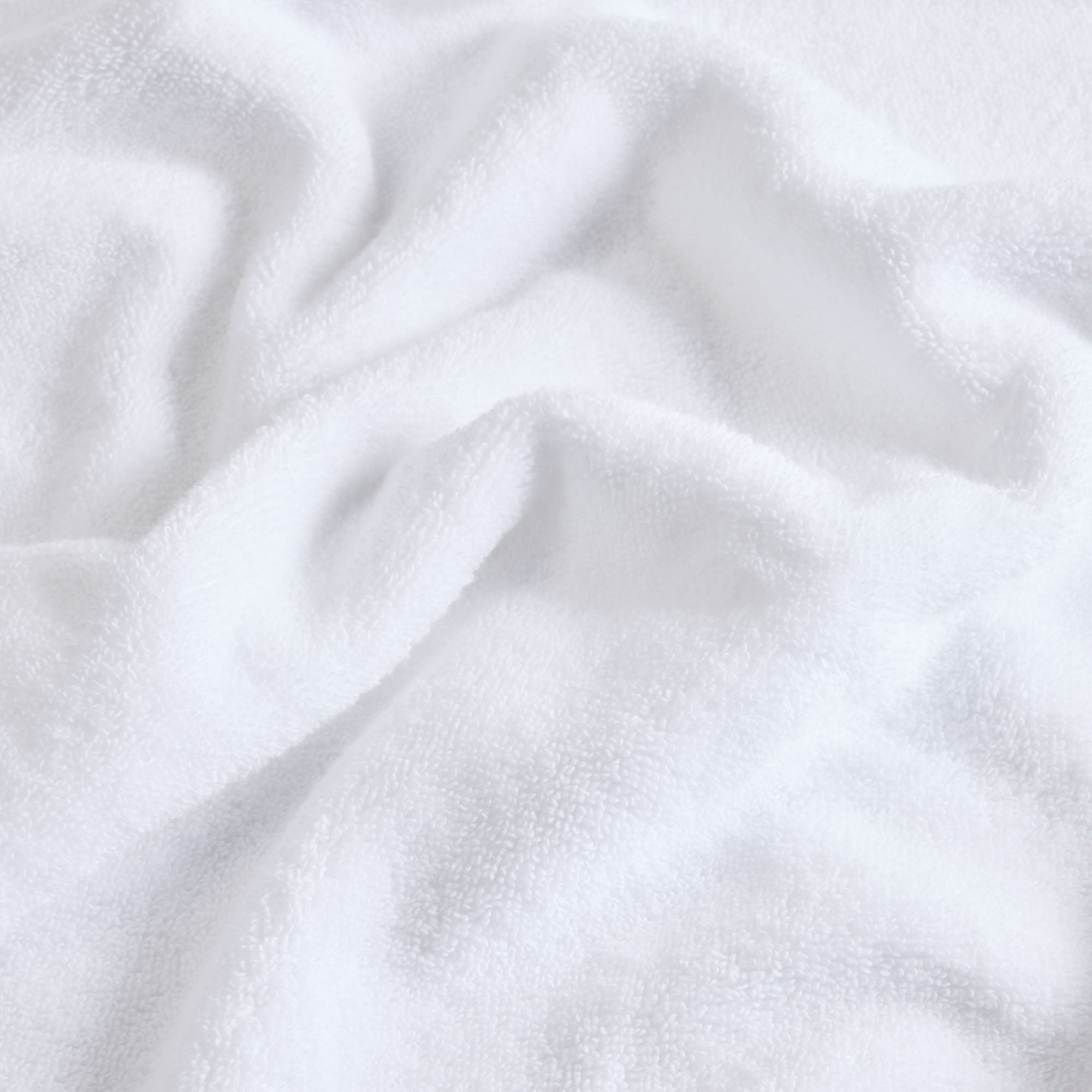 Serviette de toilette NERYDA blanc et beige