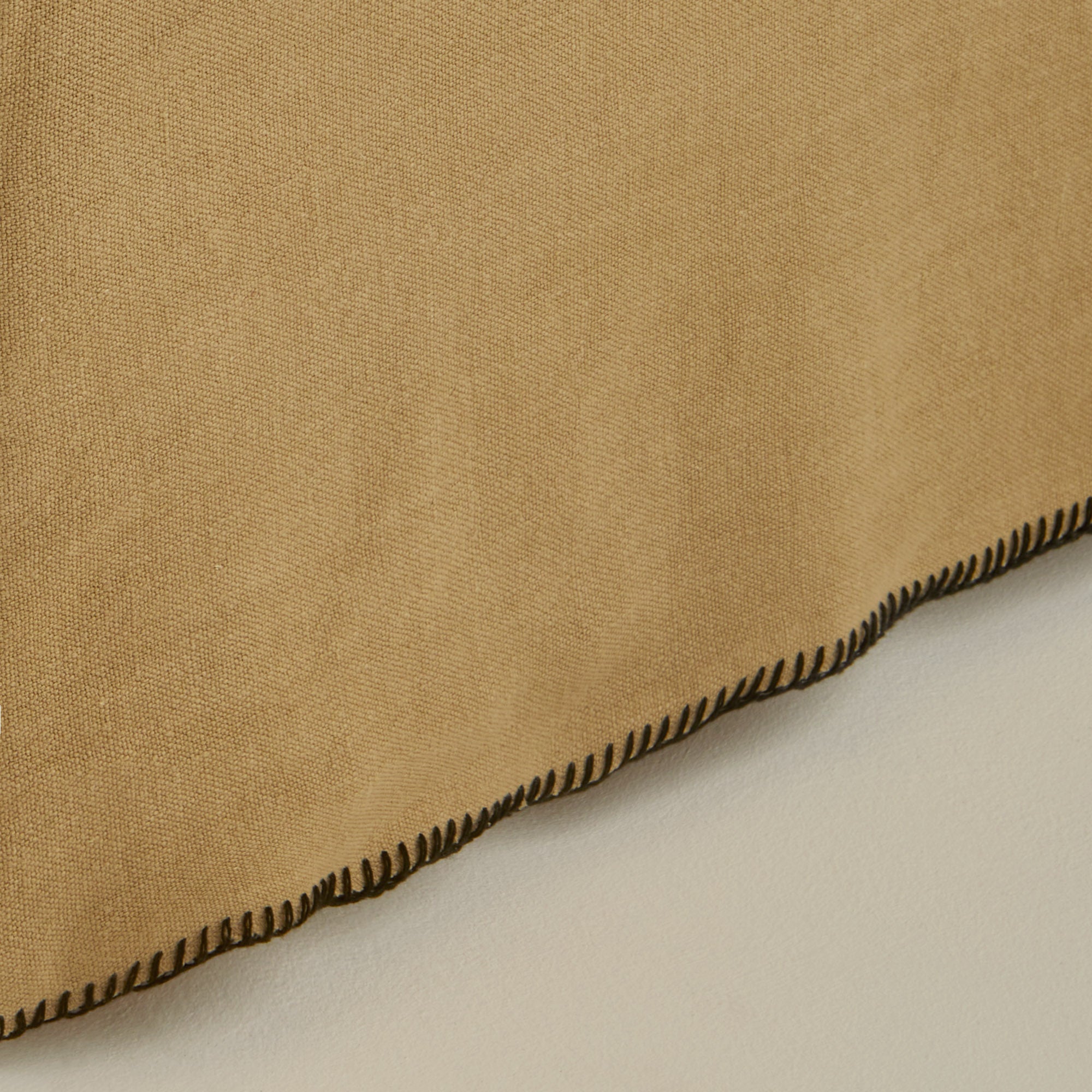 Cache sommier NINO seigle et feston noir