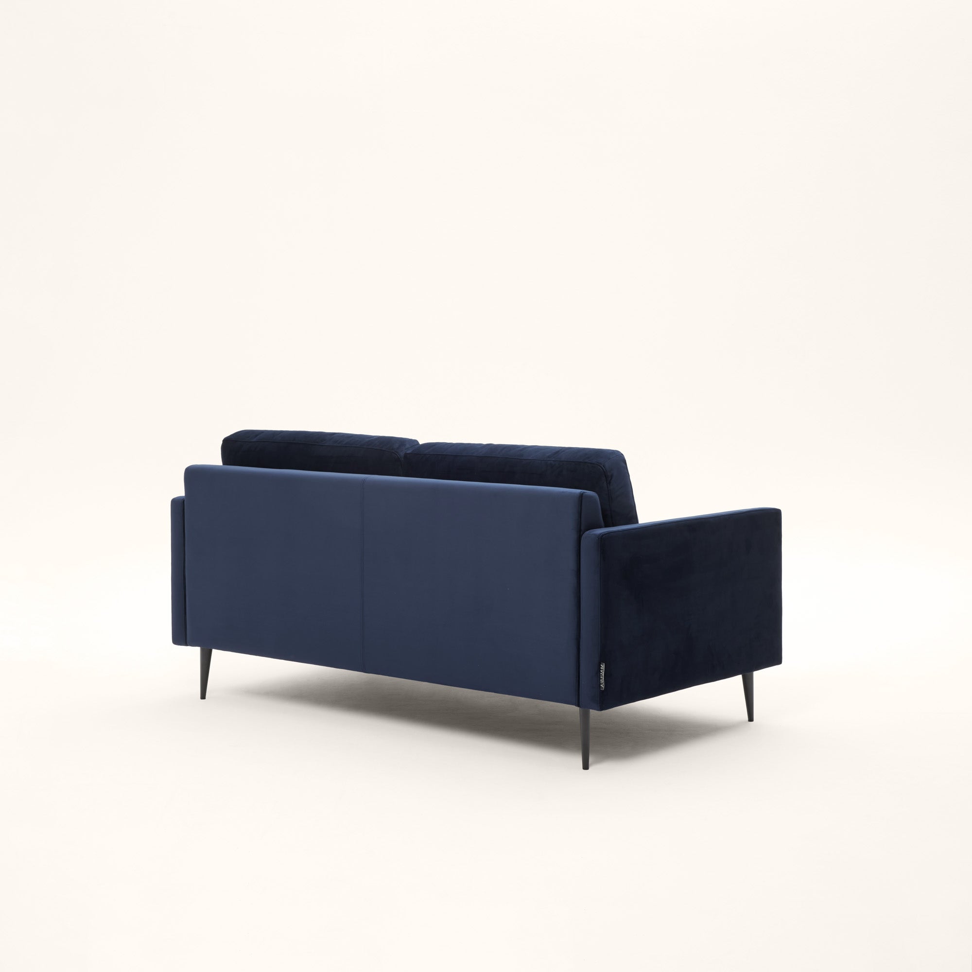 Canapé 2 places CESARE velours bleu nuit