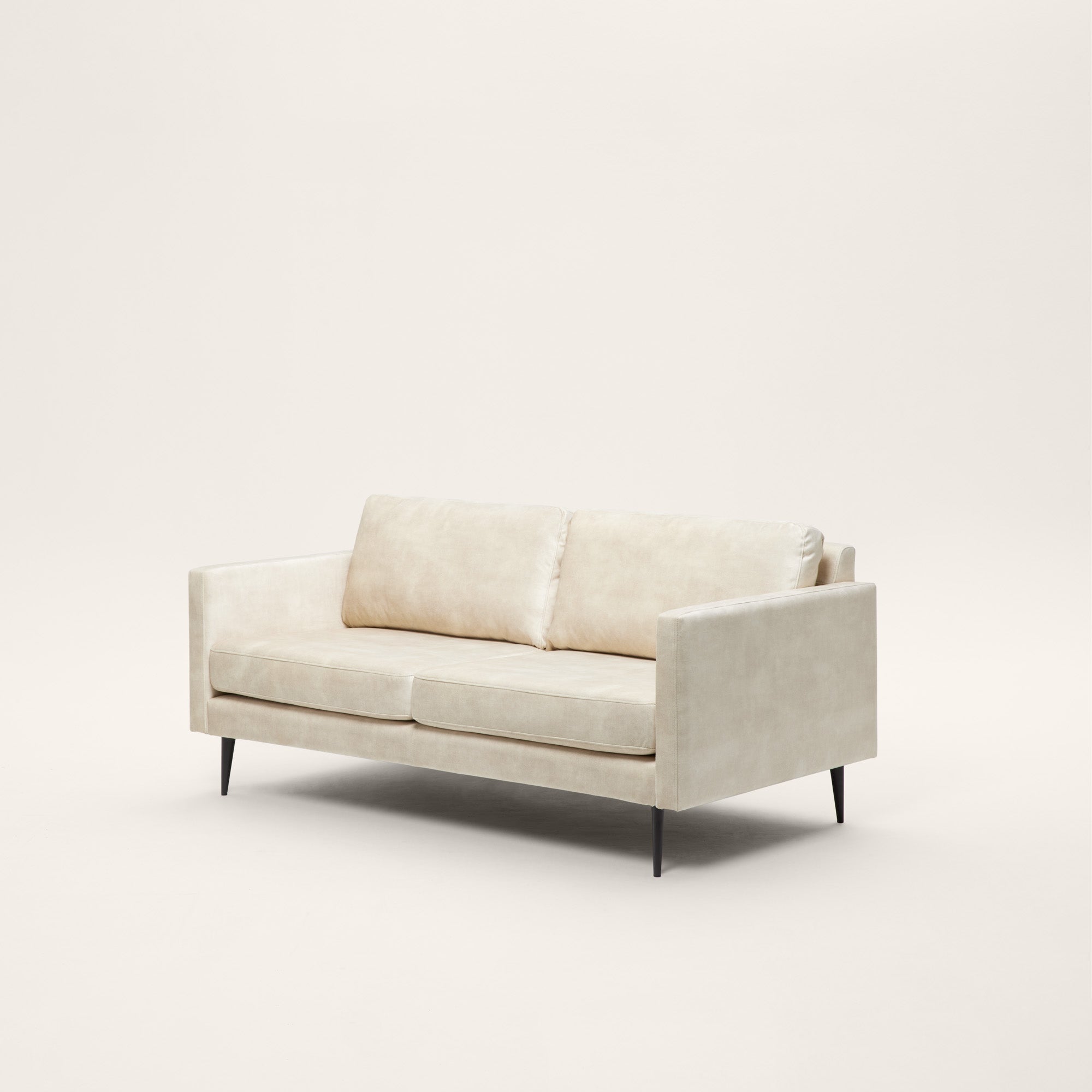 Canapé 2 places CESARE velours vintage calcaire