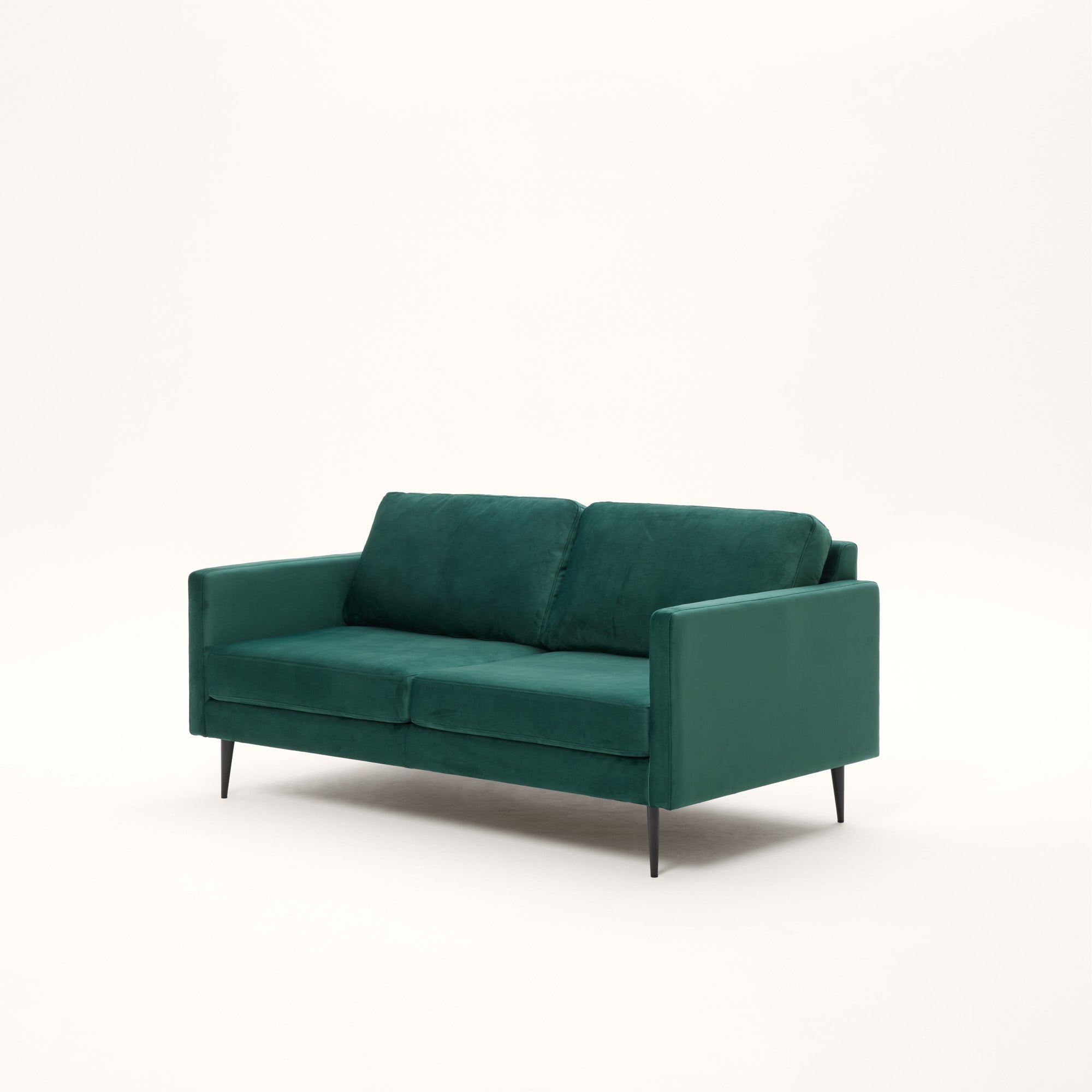 Canapé 2 places CESARE velours vert pin