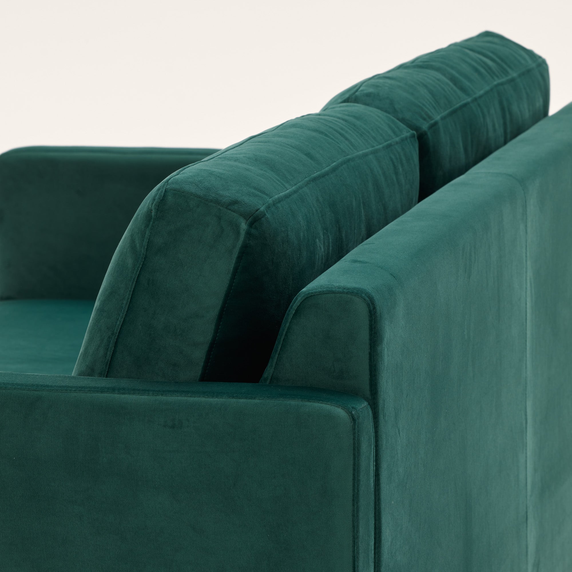 Canapé 2 places CESARE velours vert pin