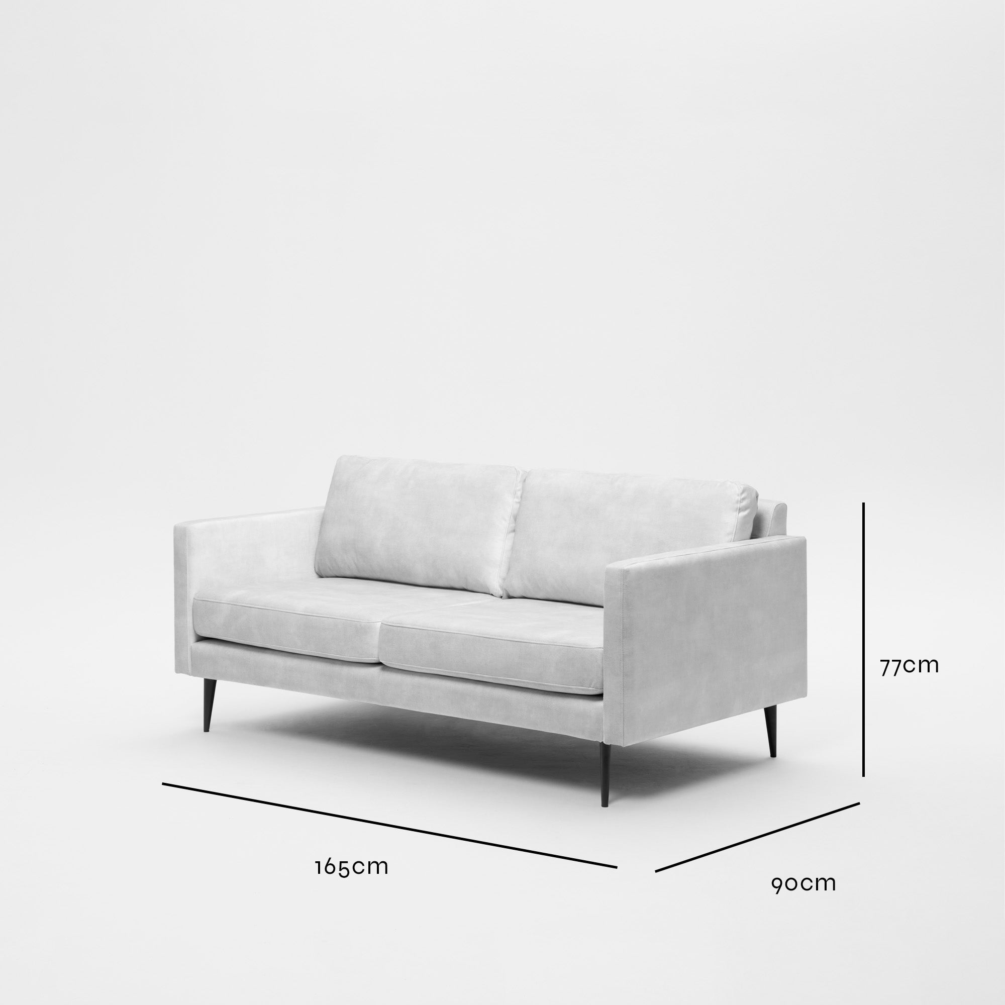 Canapé 2 places CESARE velours olivine