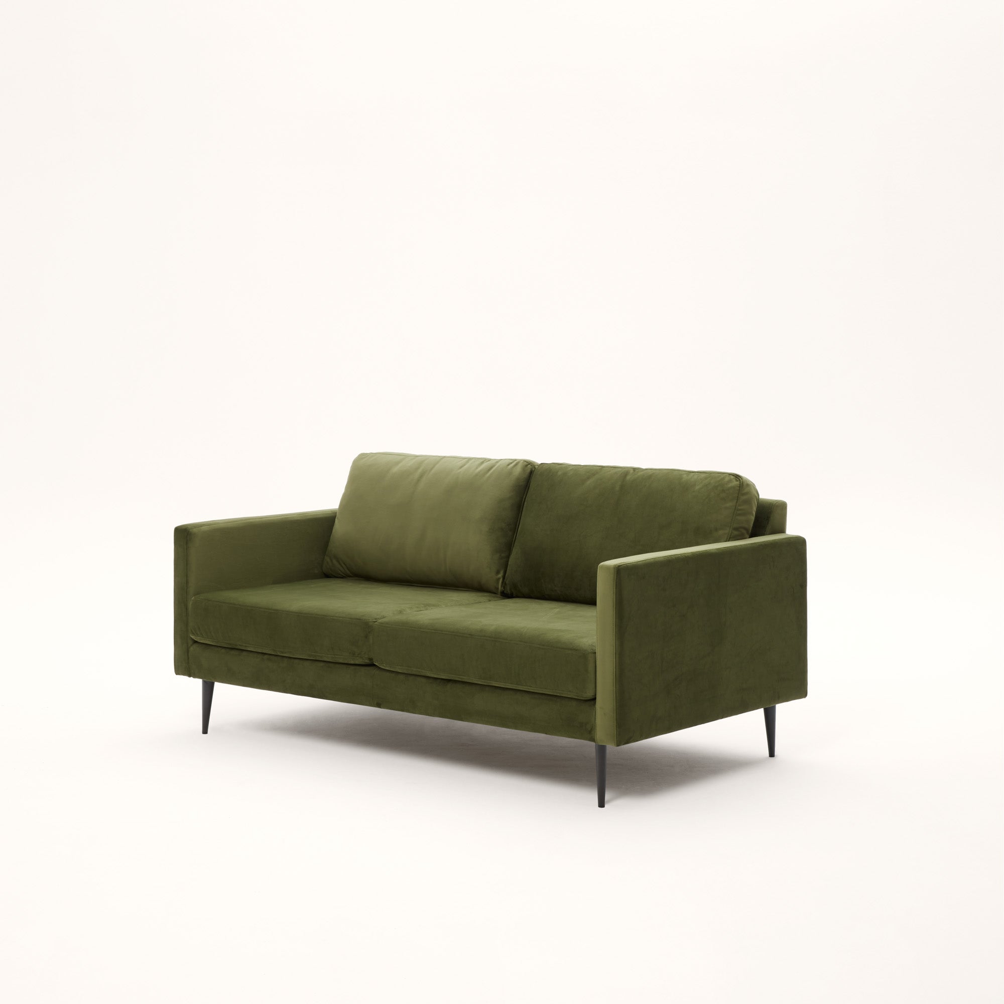 Canapé 2 places CESARE velours olivine