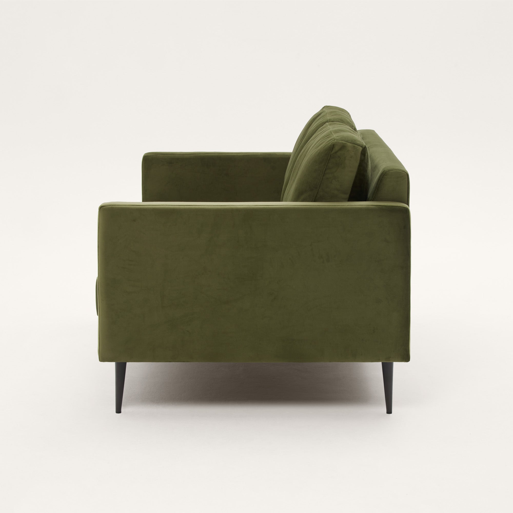 Canapé 2 places CESARE velours olivine