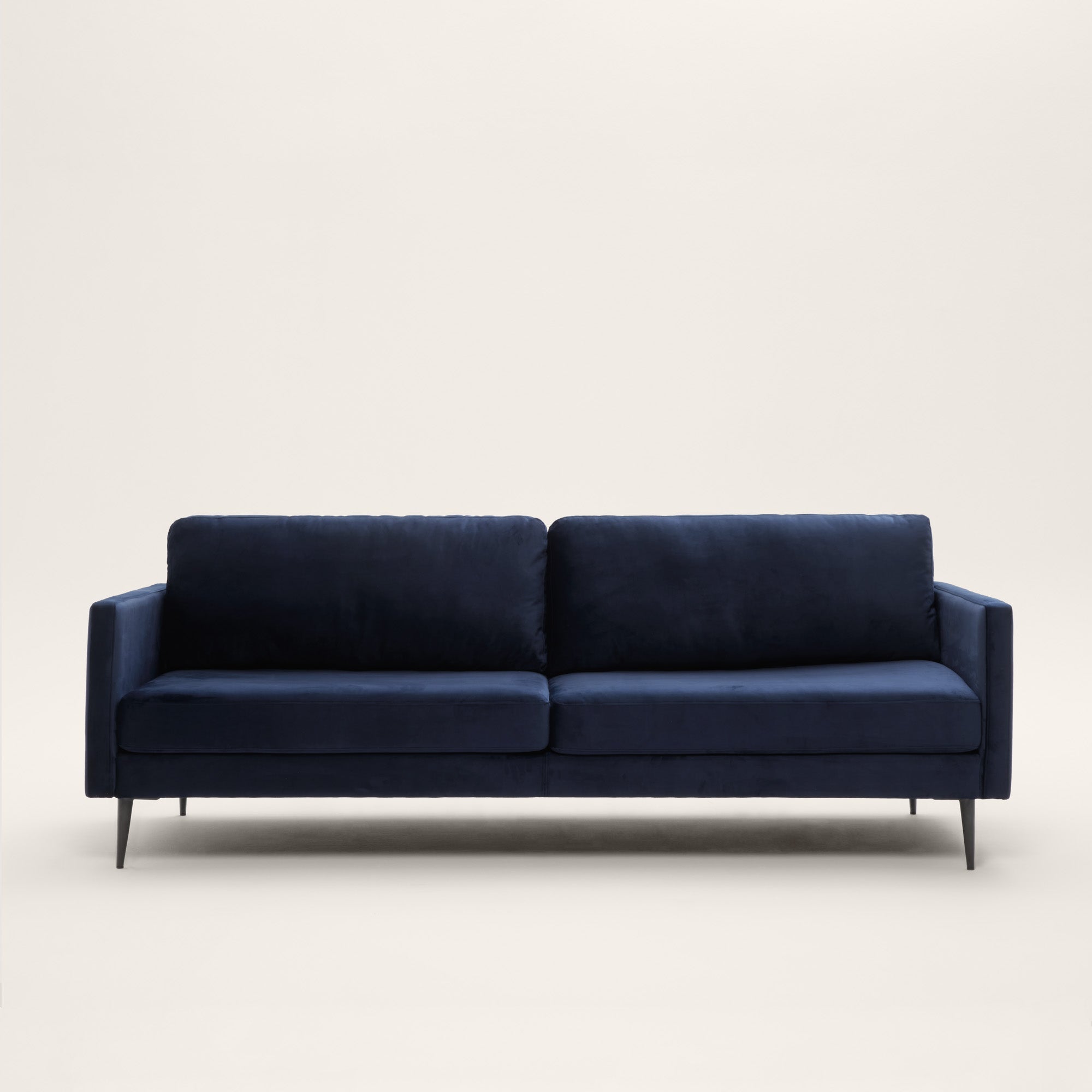 Canapé 3 places CESARE velours bleu nuit