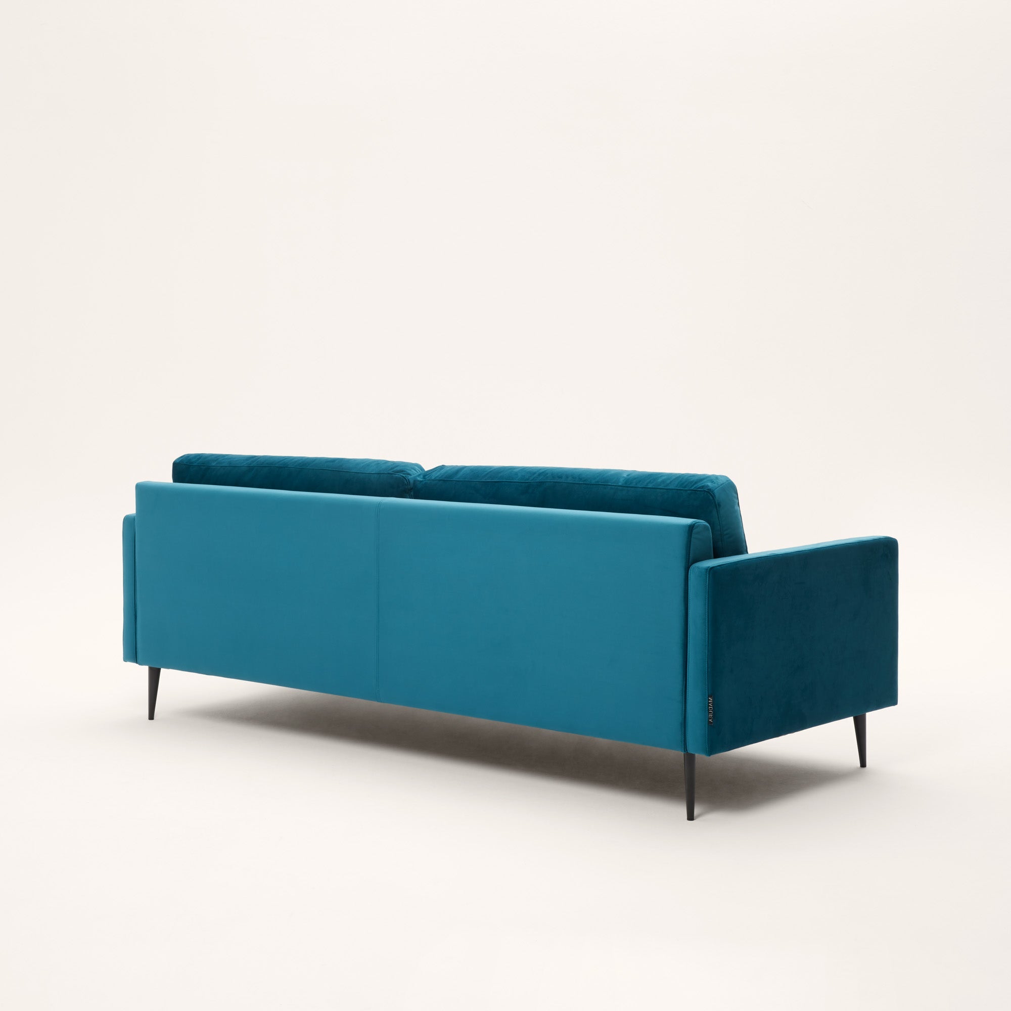 Canapé 3 places CESARE velours pétrole