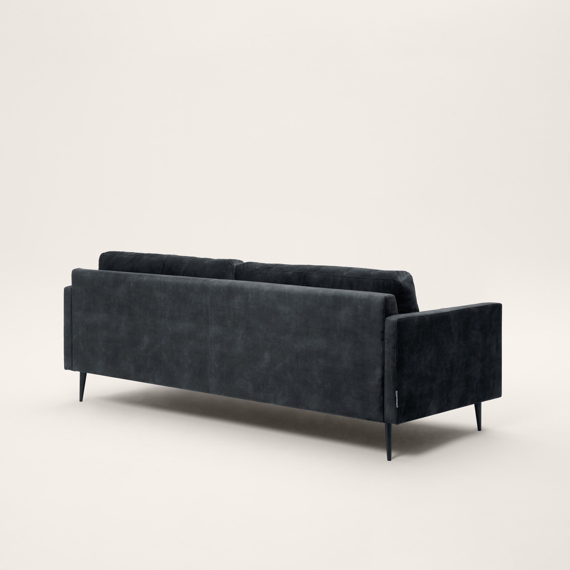 Canapé 3 places CESARE velours vintage graphite