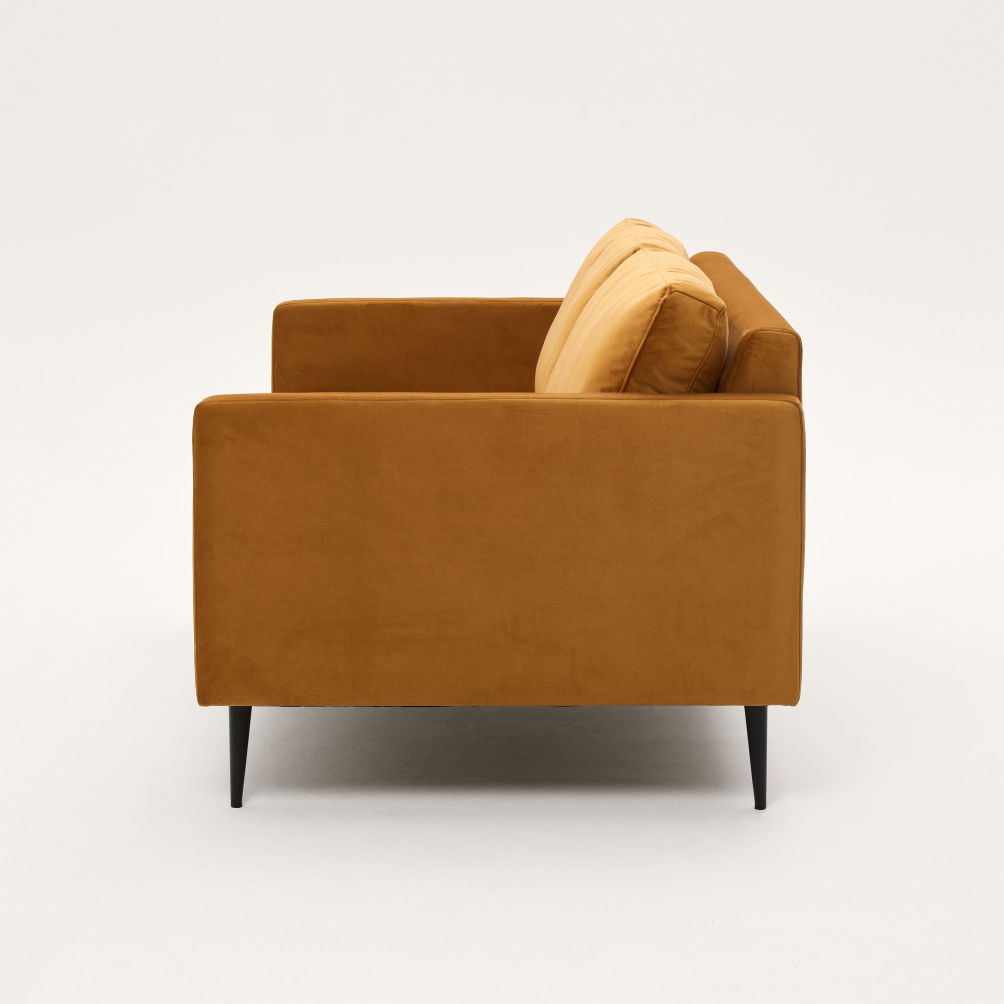 Canapé 3 places CESARE velours moutarde