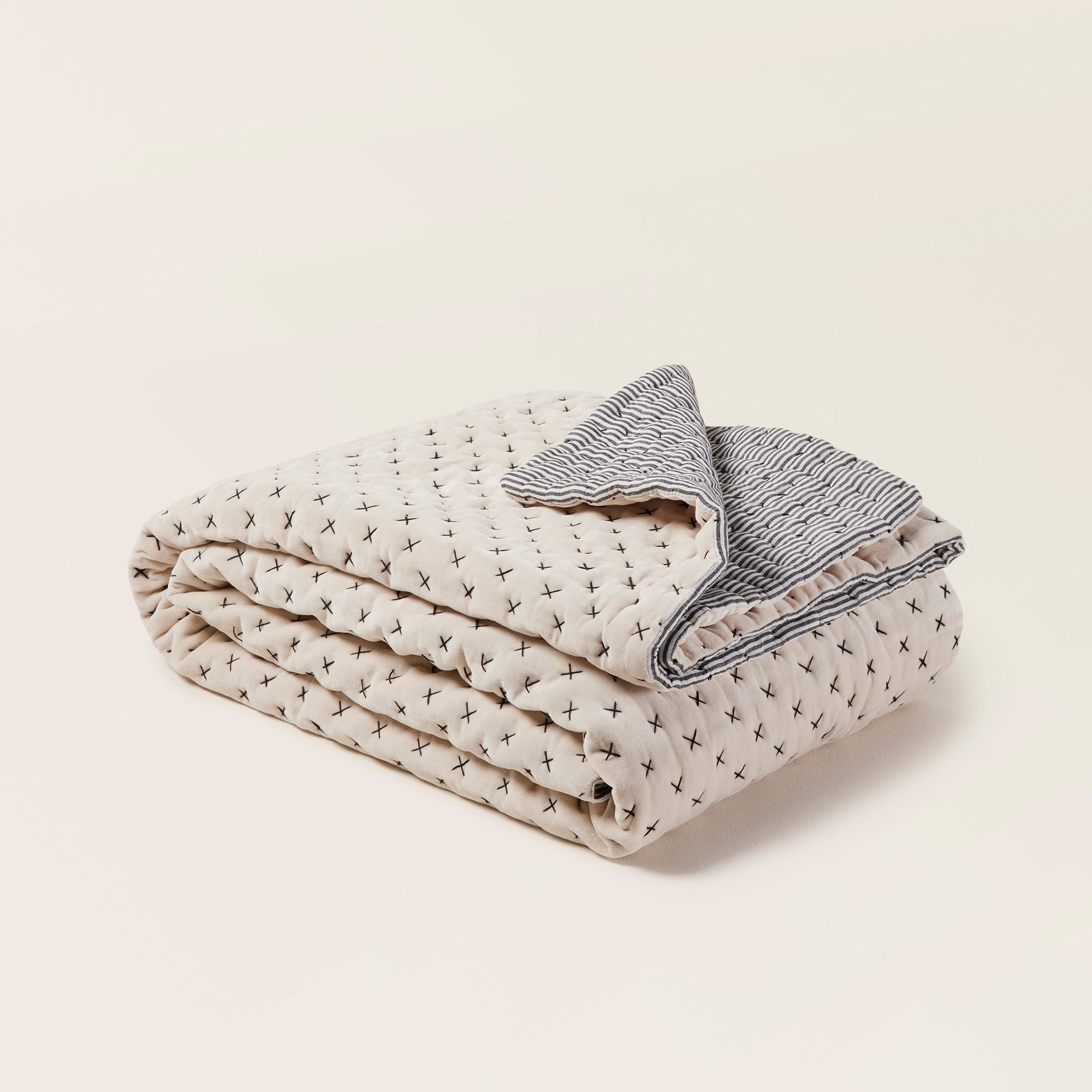 Couvre-lit matelassé MALO craie