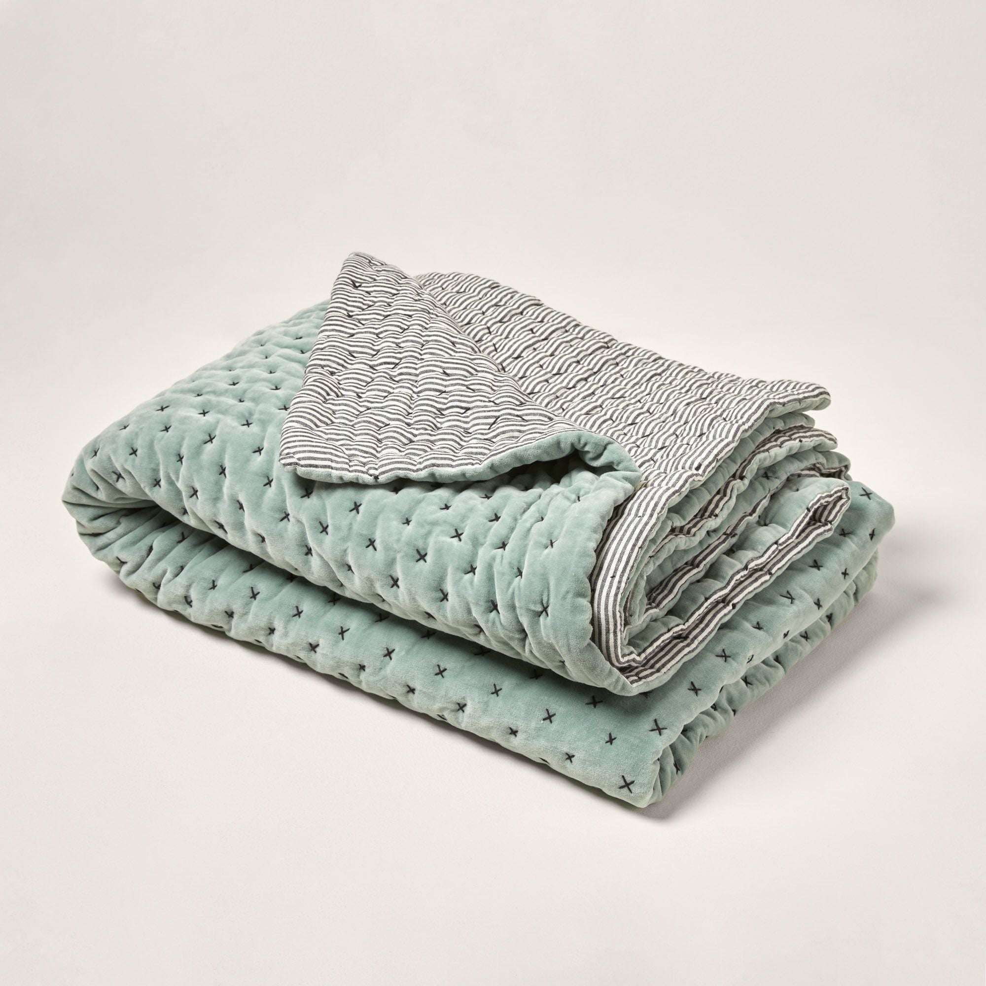 Couvre-lit matelassé MALO baltique