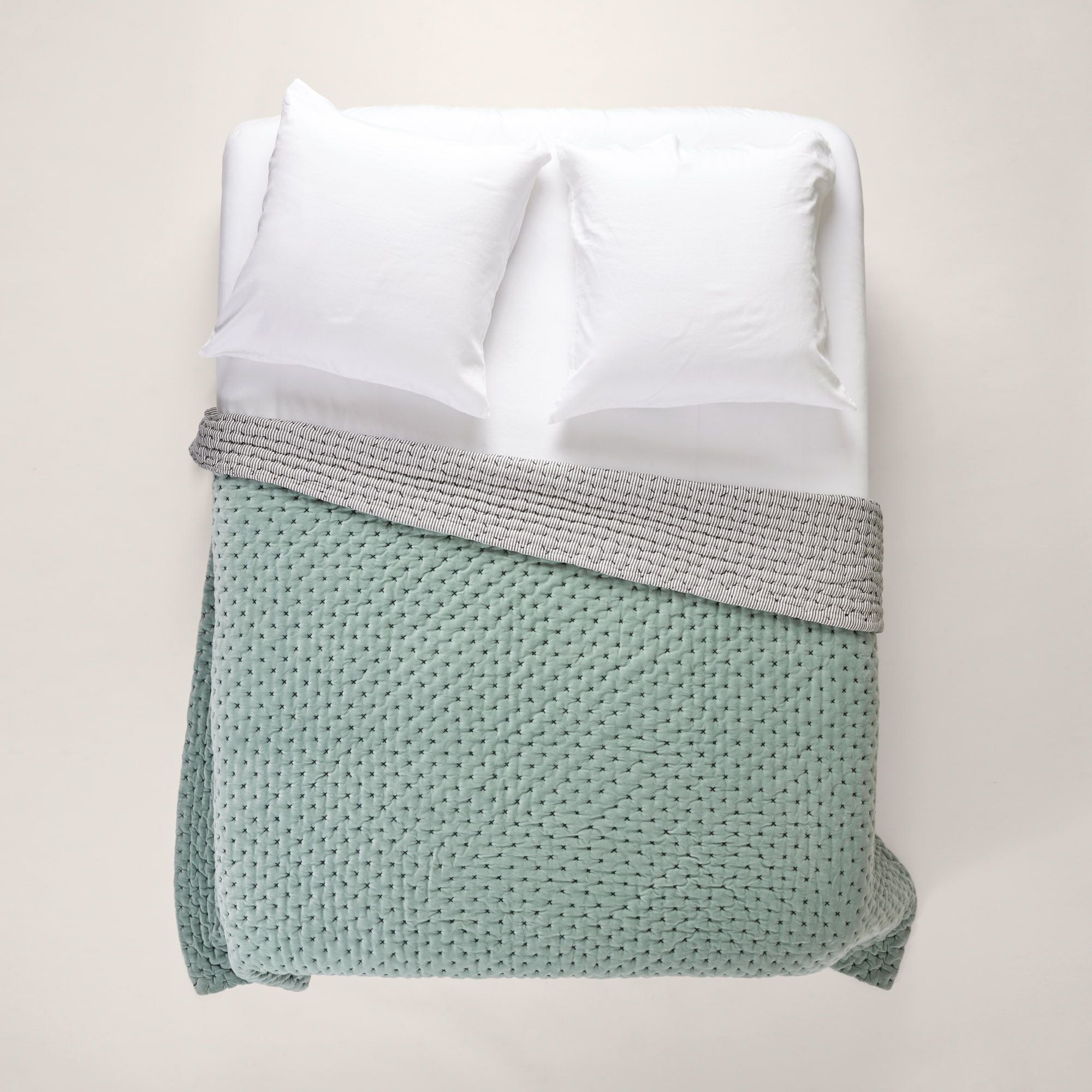 Couvre-lit matelassé MALO baltique