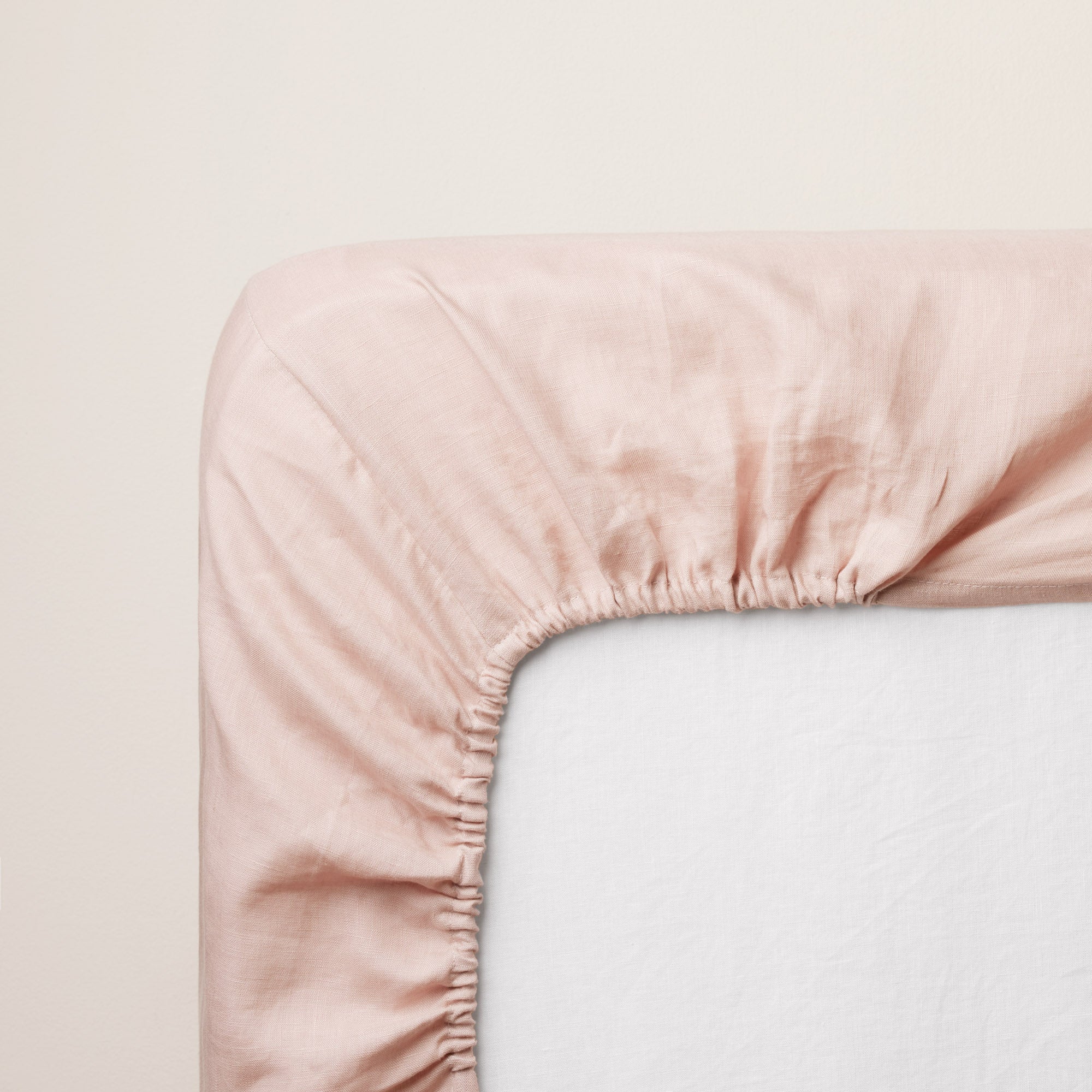 Drap Housse CARLINA rose poudré