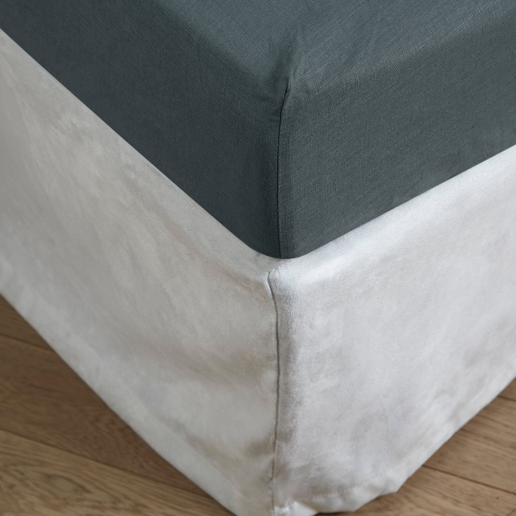 Drap Housse CARLINA vert de gris