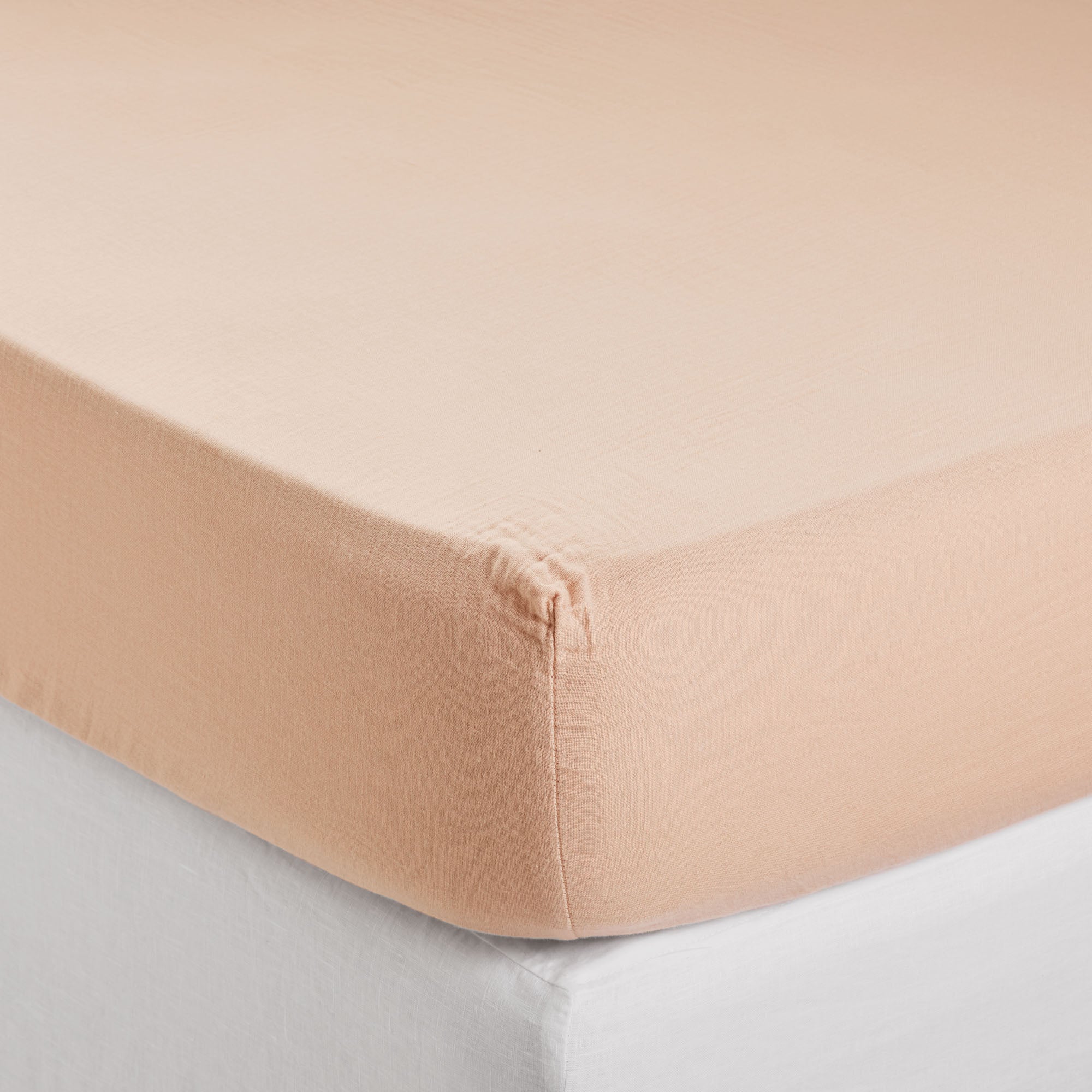 Drap Housse LOU pêche rosé