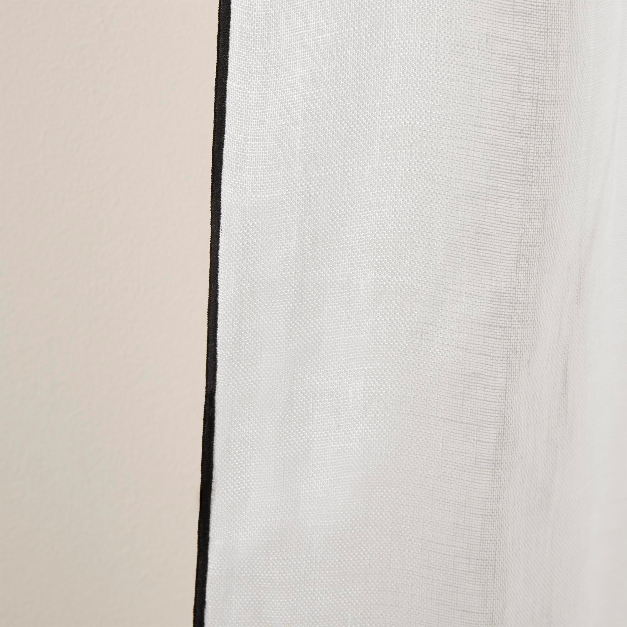 Echantillon SHADOW blanc pur et bourdon noir