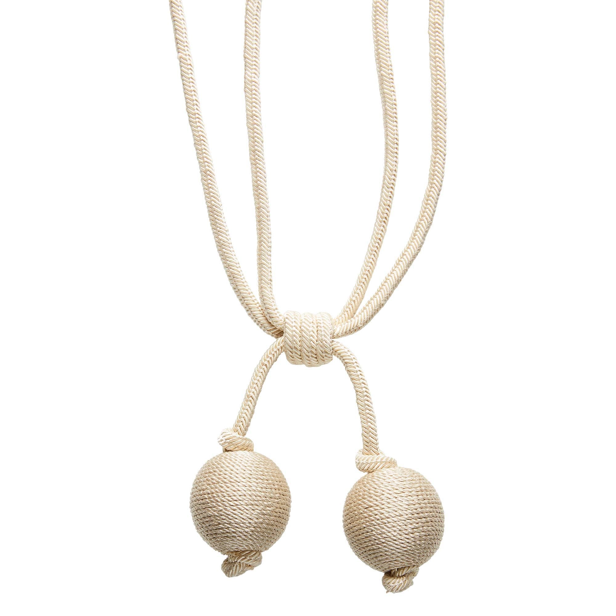 Embrasse pompon POEHINA taupe