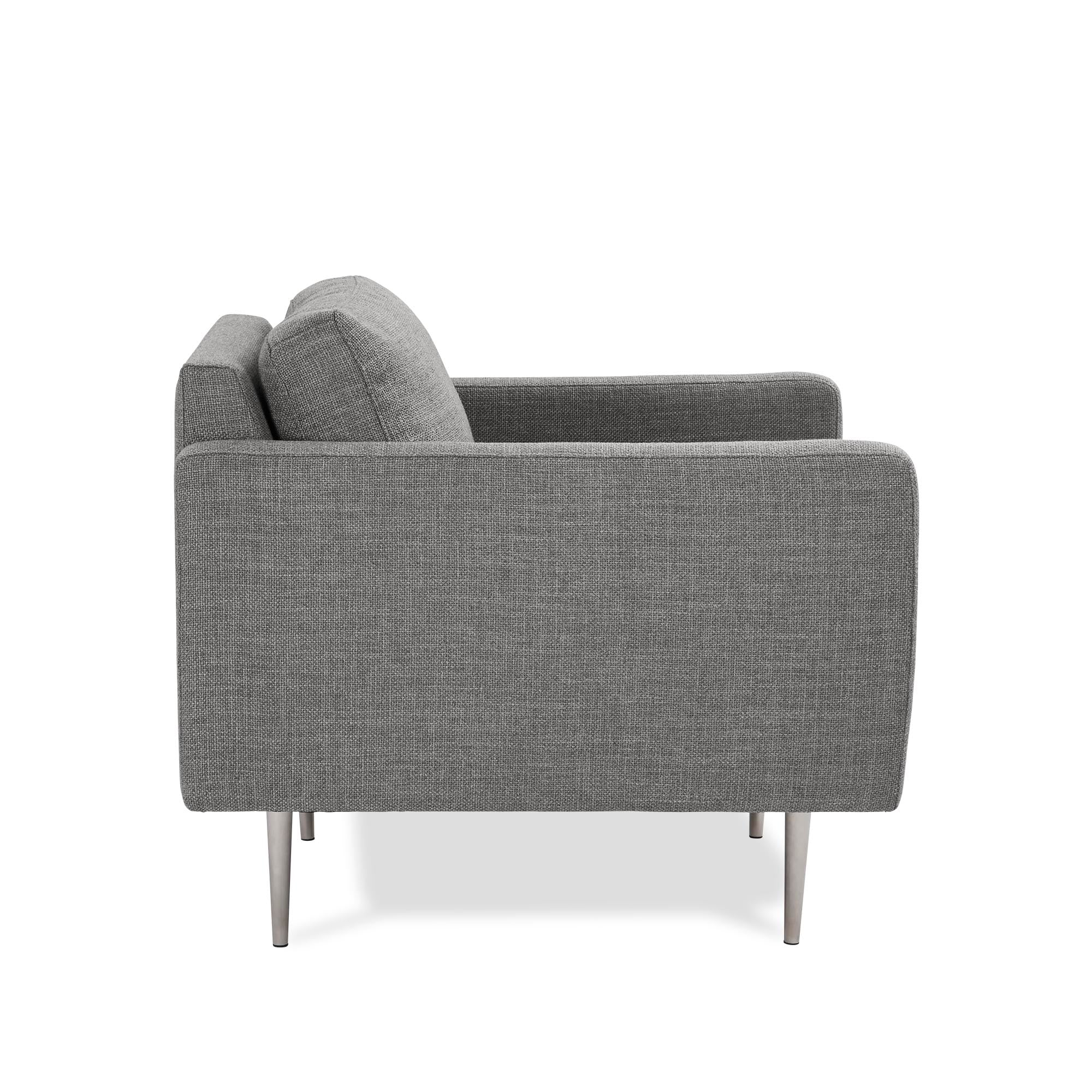 Fauteuil JOREL canevas gris moyen