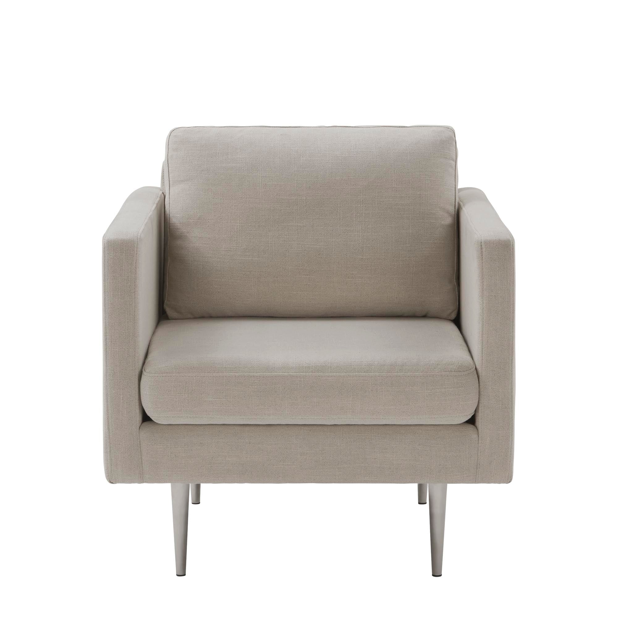 Fauteuil JOREL toile beige