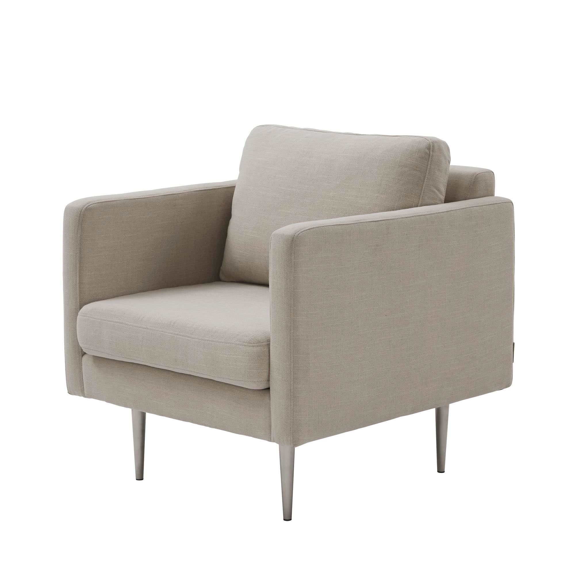 Fauteuil JOREL toile beige