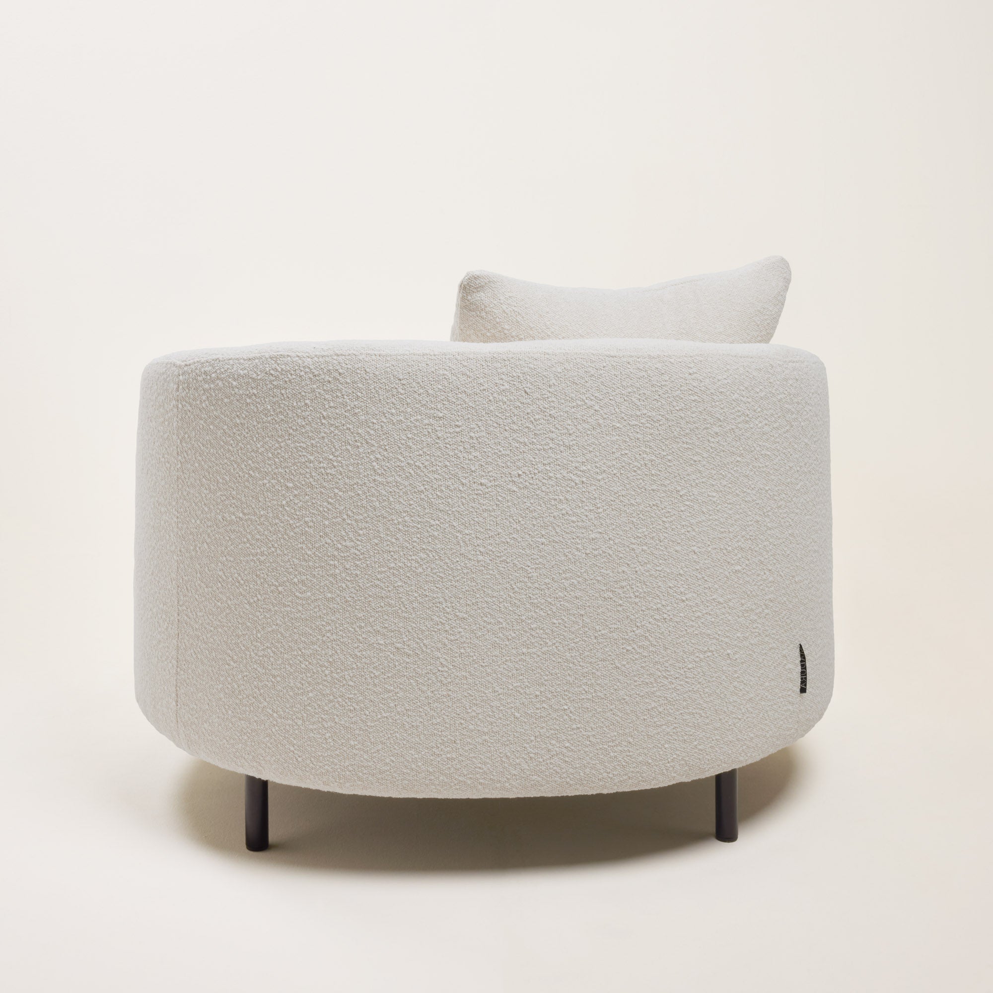 Fauteuil JULIKA écru bouclé