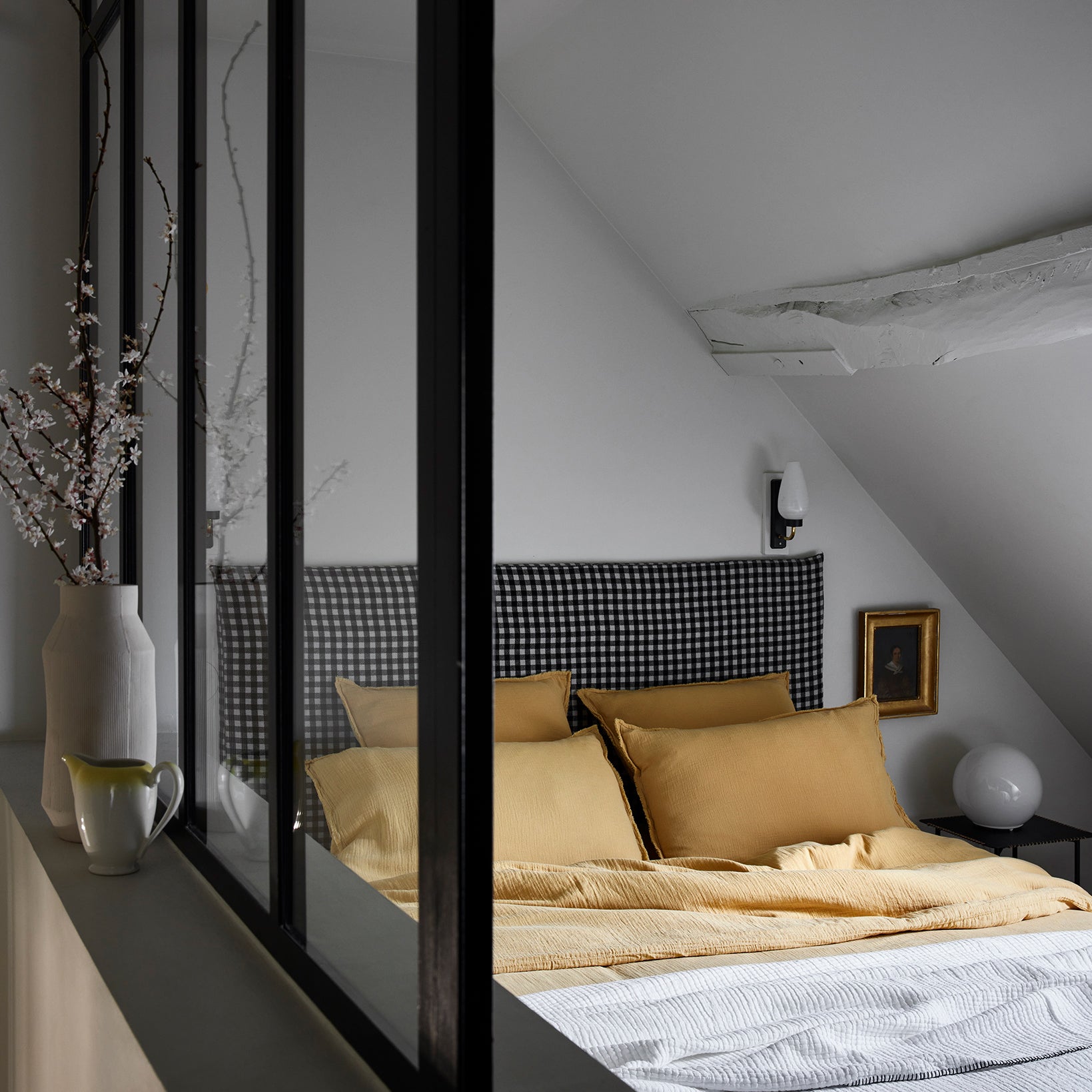 Housse de couette LOU jaune paille