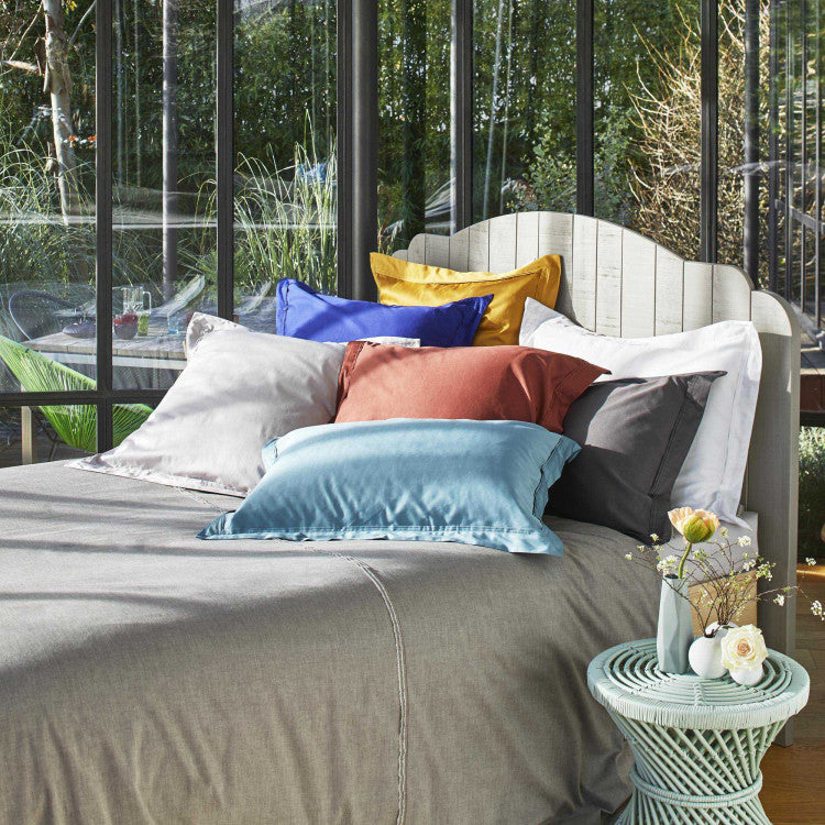 Housse de couette LUKE bleu chambray