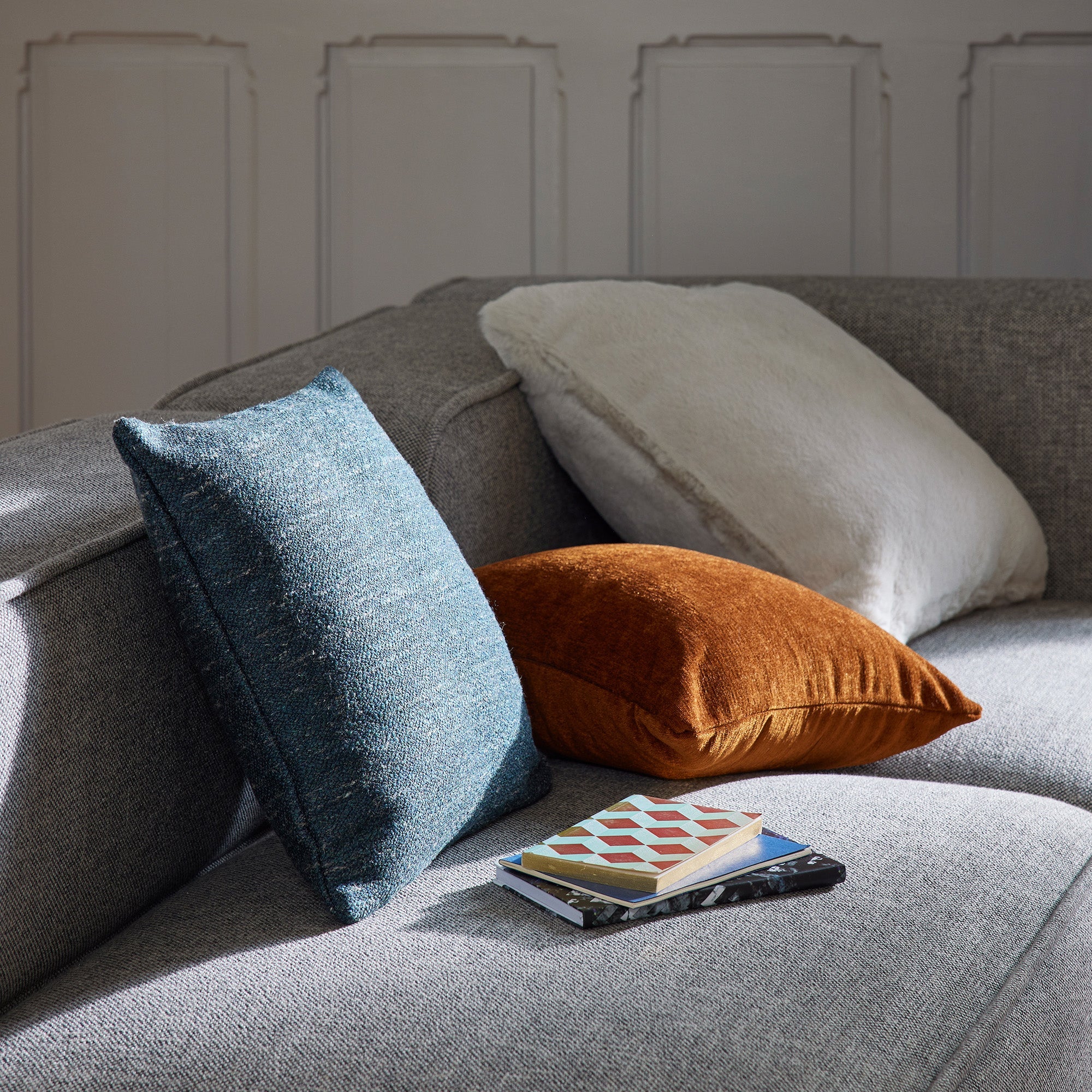 Housse de coussin BAZYL caramel