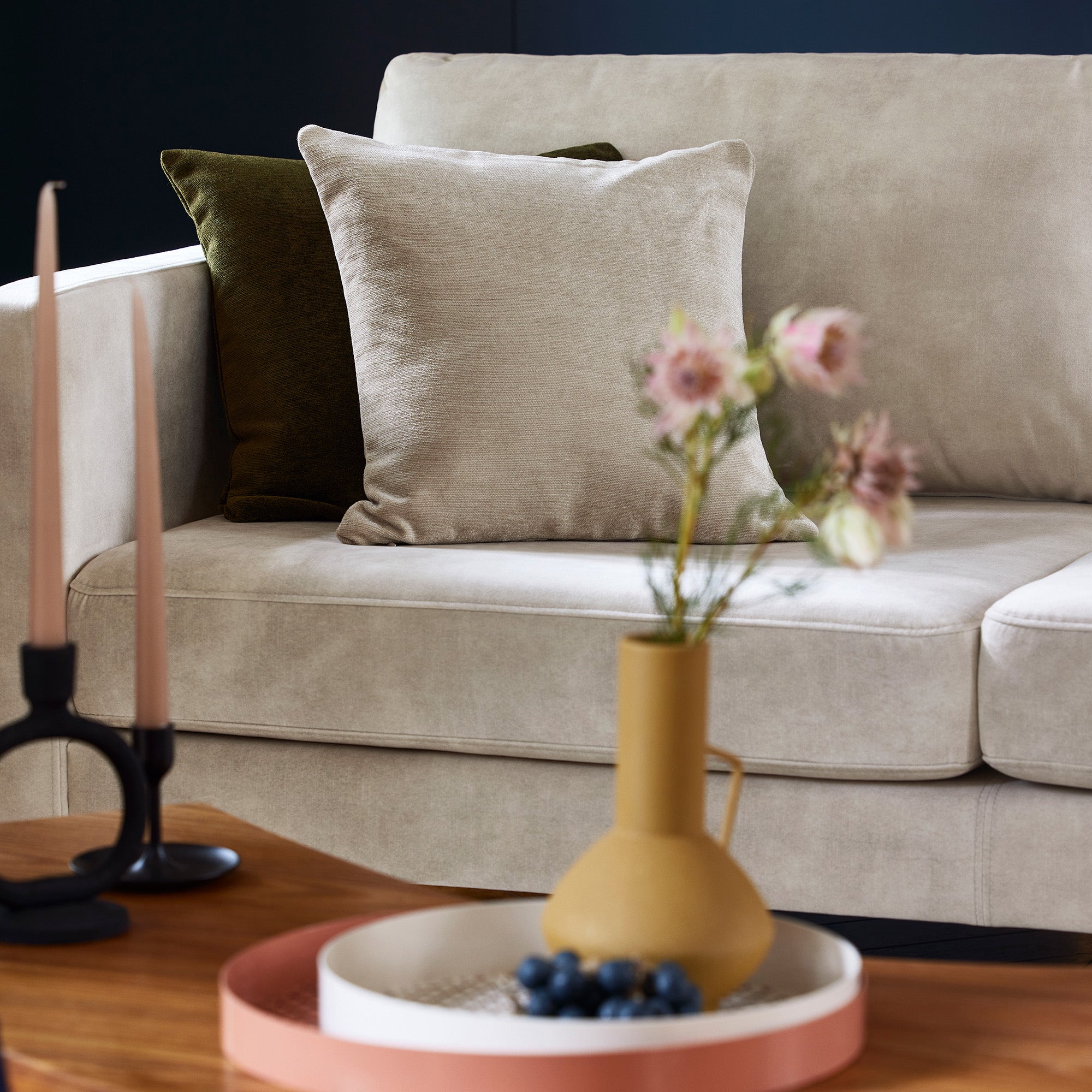 Housse de coussin BAZYL cyprès