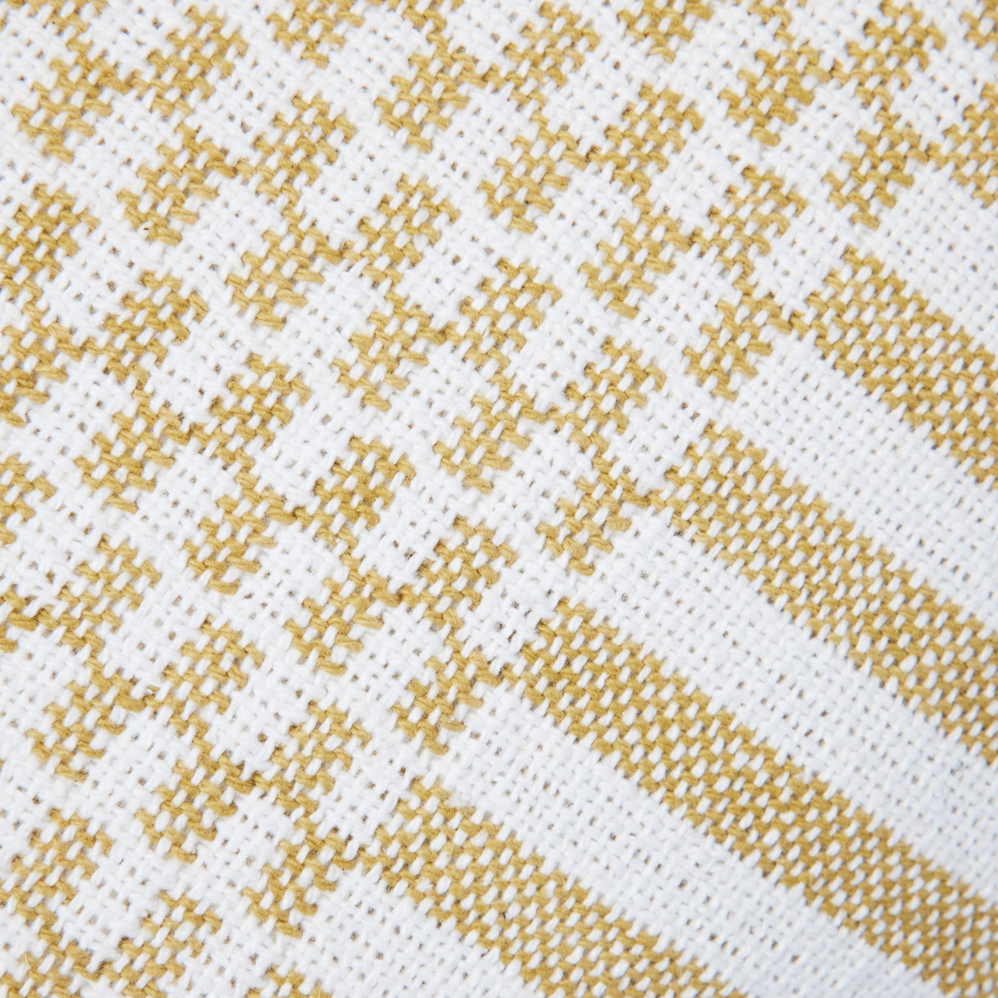 Housse de coussin FARIK ivoire et moutarde