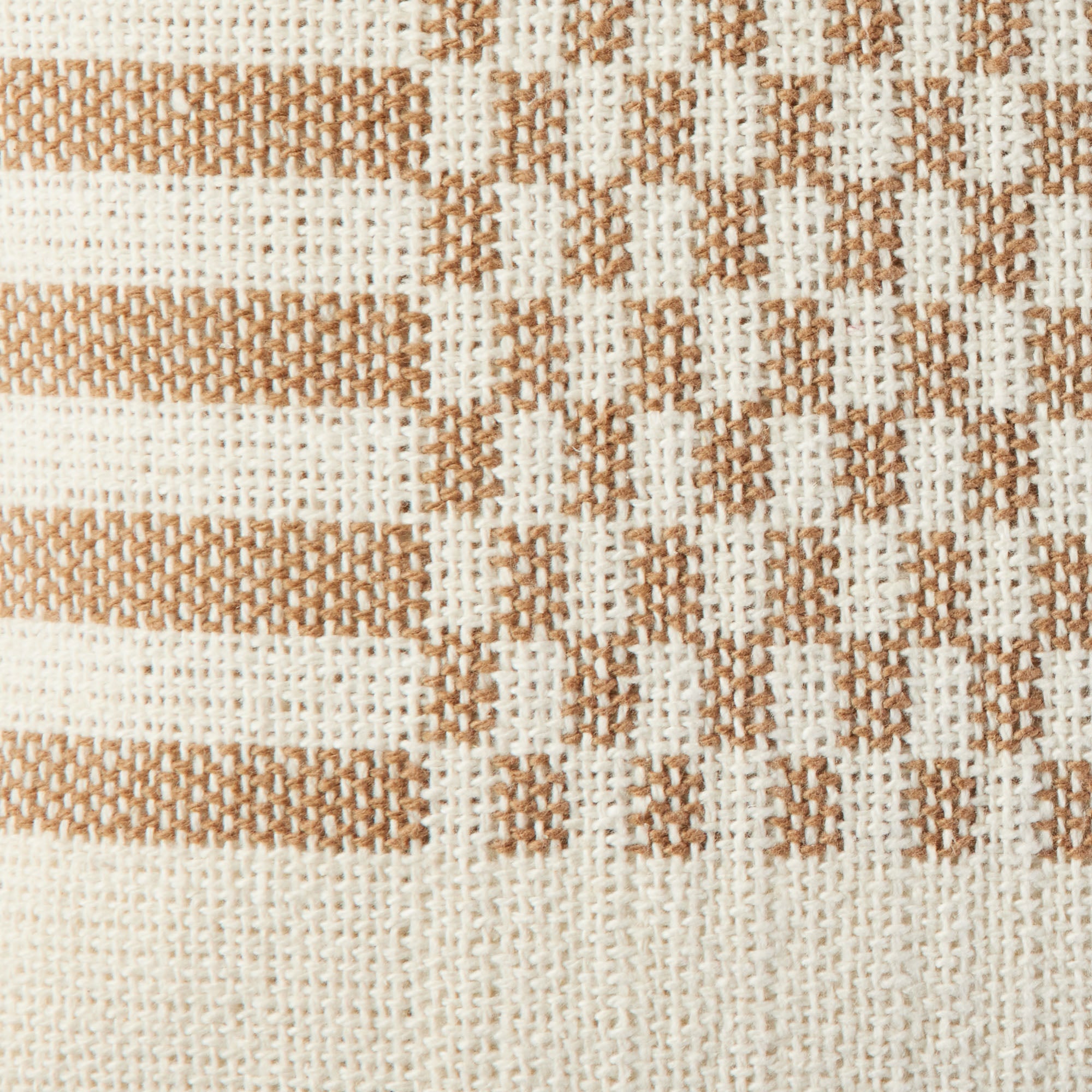 Housse de coussin FARIK ivoire et sépia