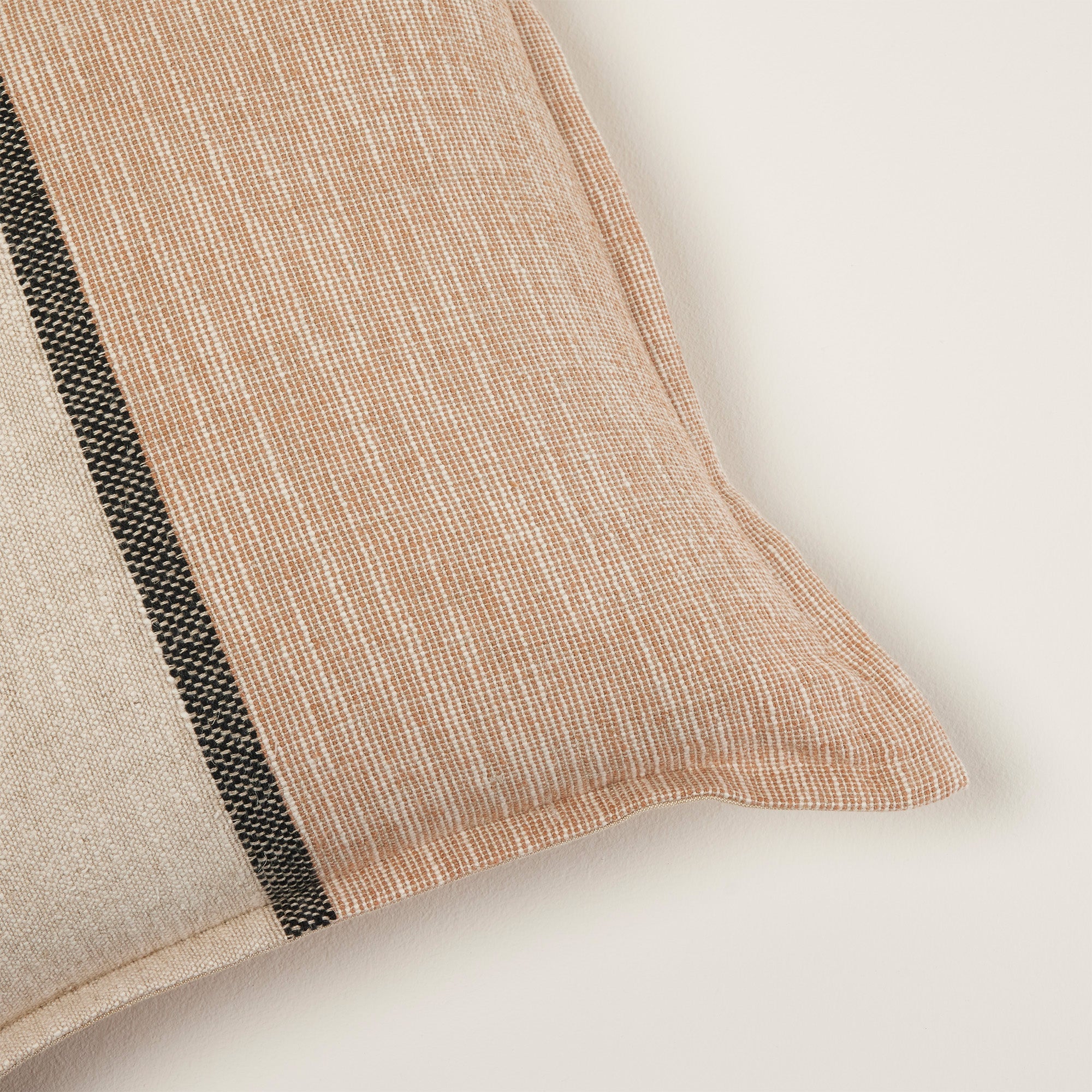 Housse de coussin HARI naturel et brun