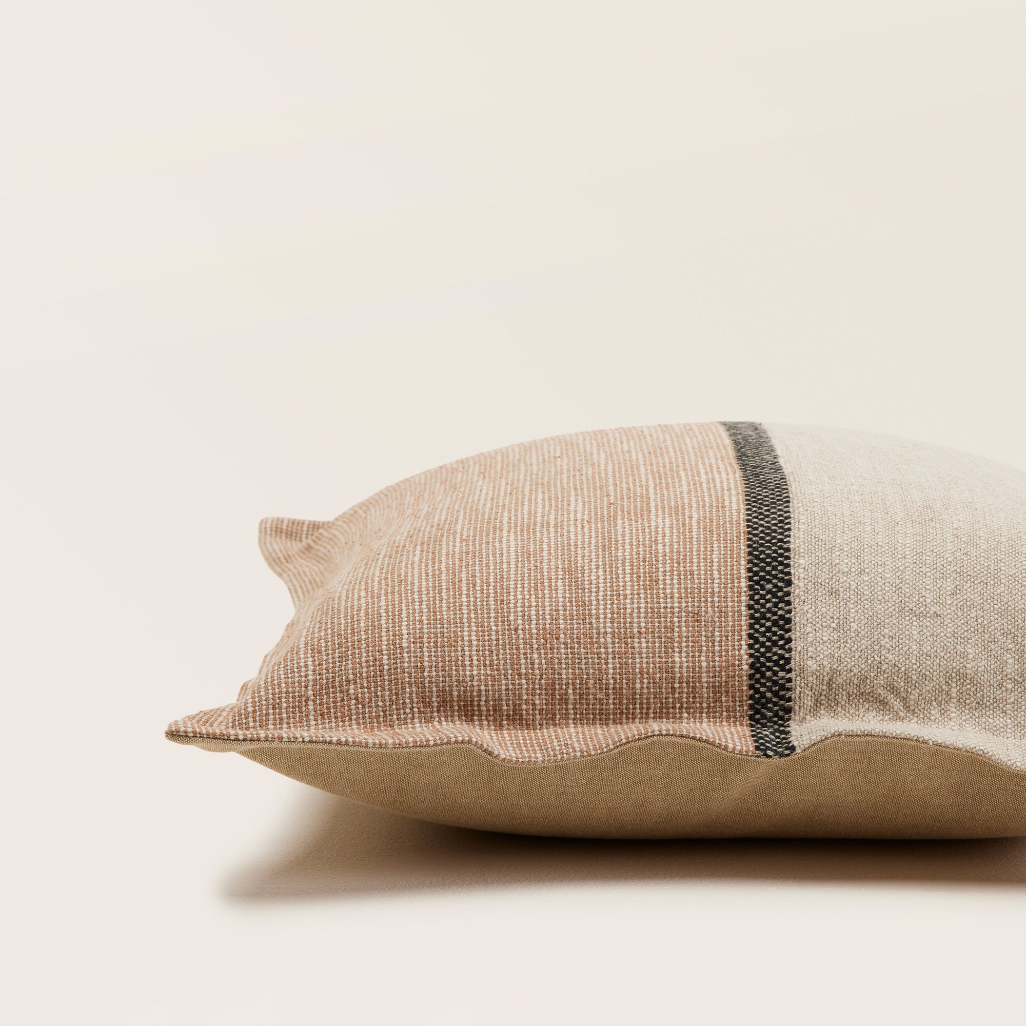 Housse de coussin HARI naturel et brun