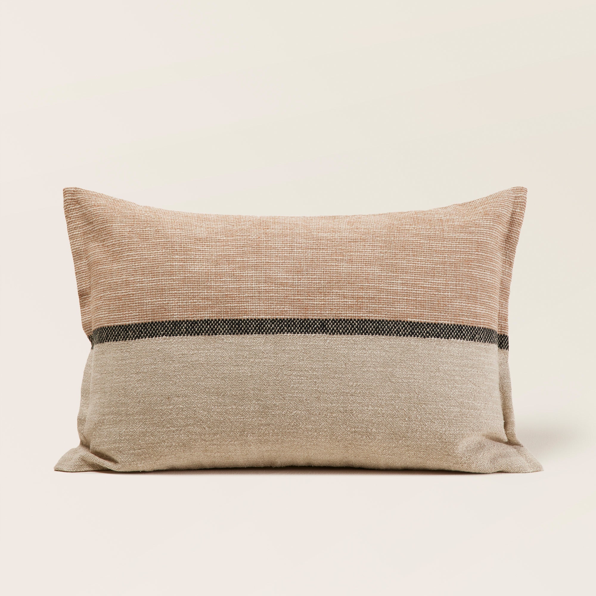 Housse de coussin HARI naturel et brun