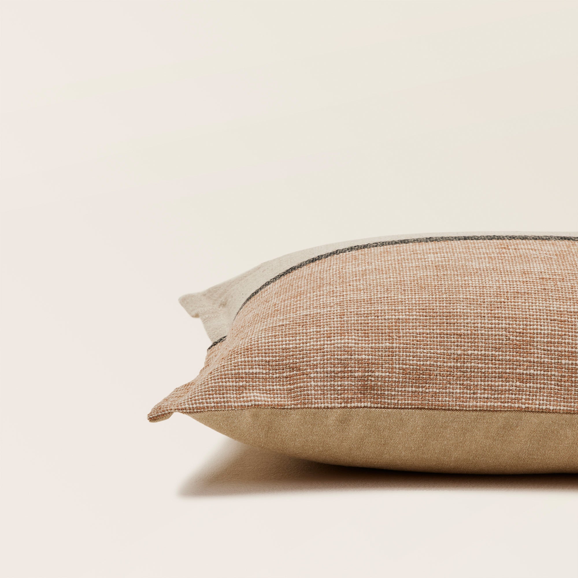 Housse de coussin HARI naturel et brun