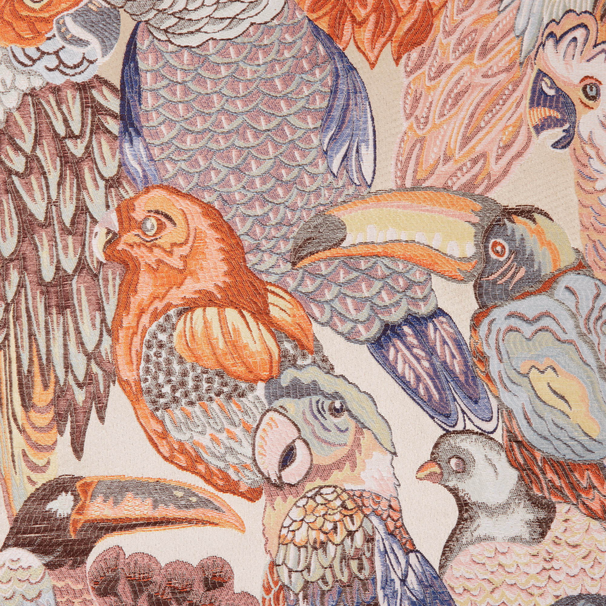 Housse de coussin JUNGLE BIRDS rosalbin