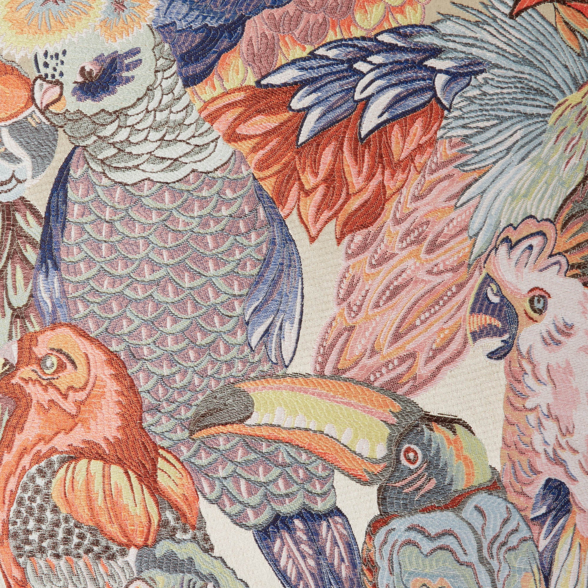 Housse de coussin JUNGLE BIRDS rosalbin