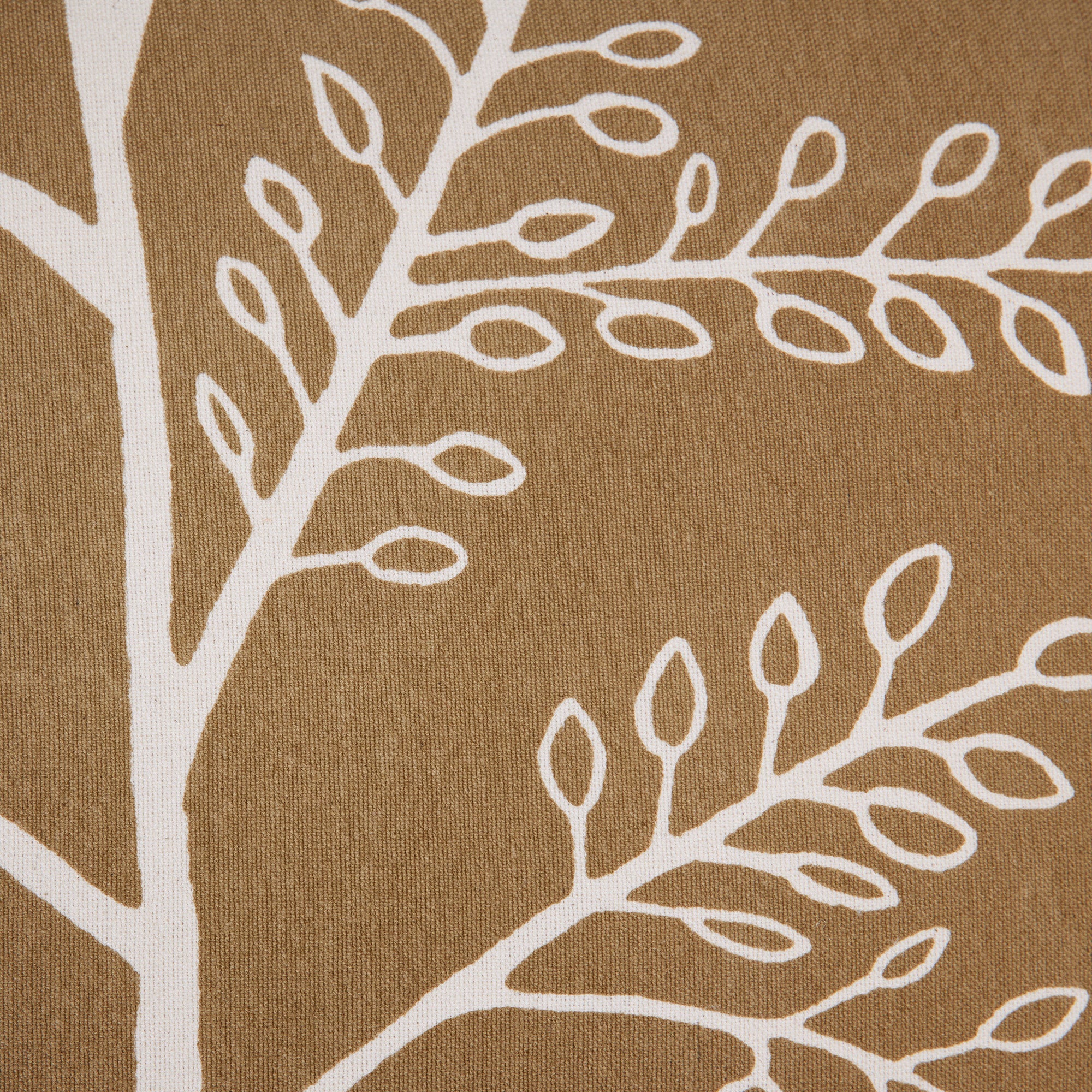 Housse de coussin KANAN marron et écru