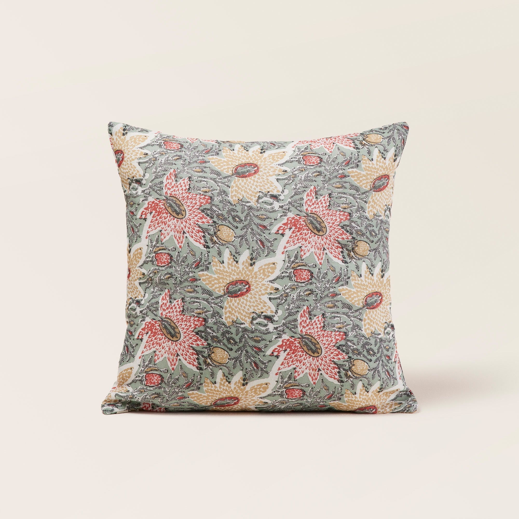 Housse de coussin KEYA vert de gris