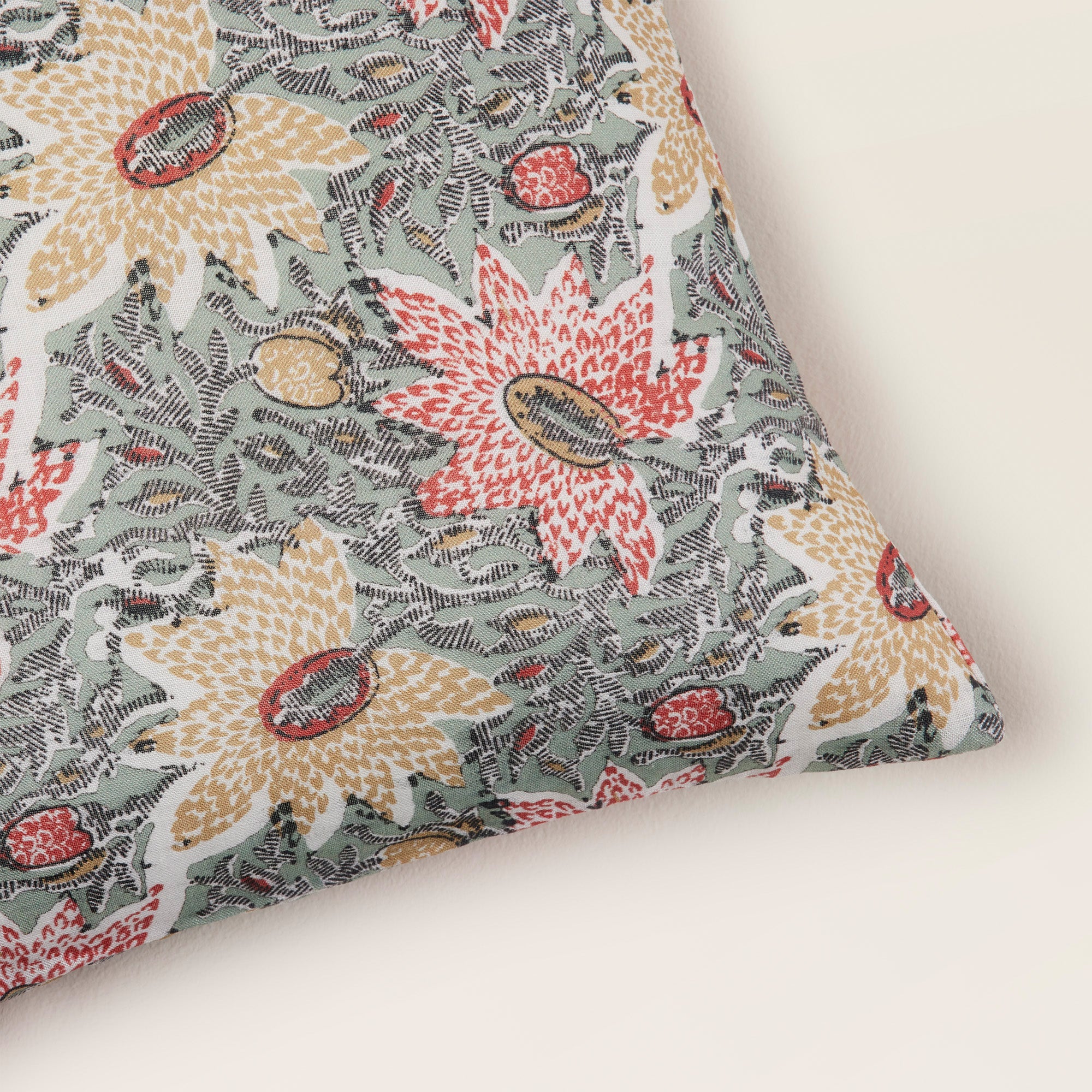 Housse de coussin KEYA vert de gris