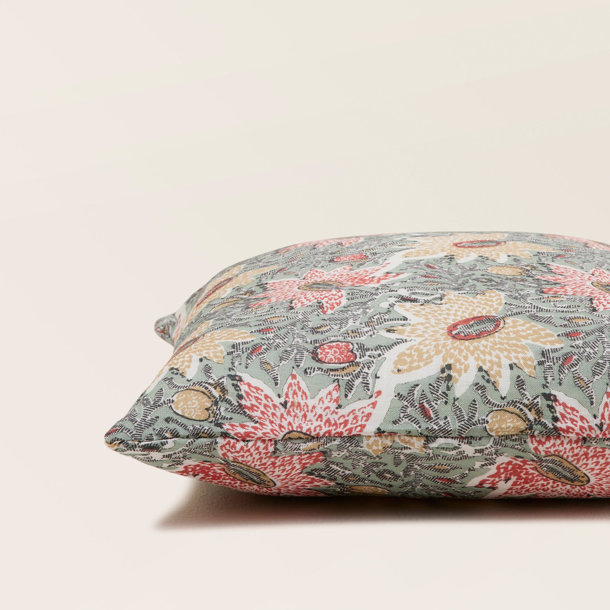 Housse de coussin KEYA vert de gris