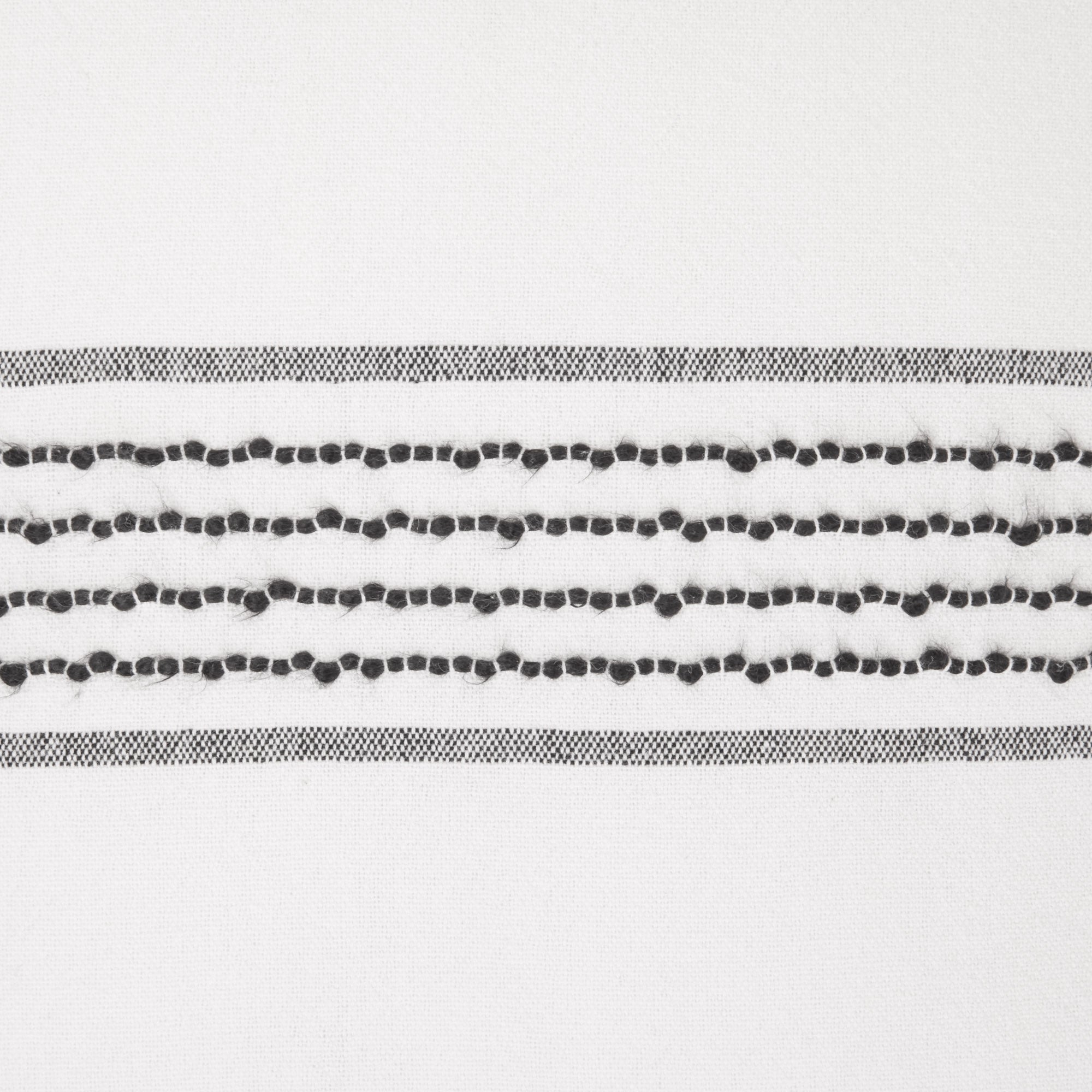 Housse de coussin MALAY blanc et noir