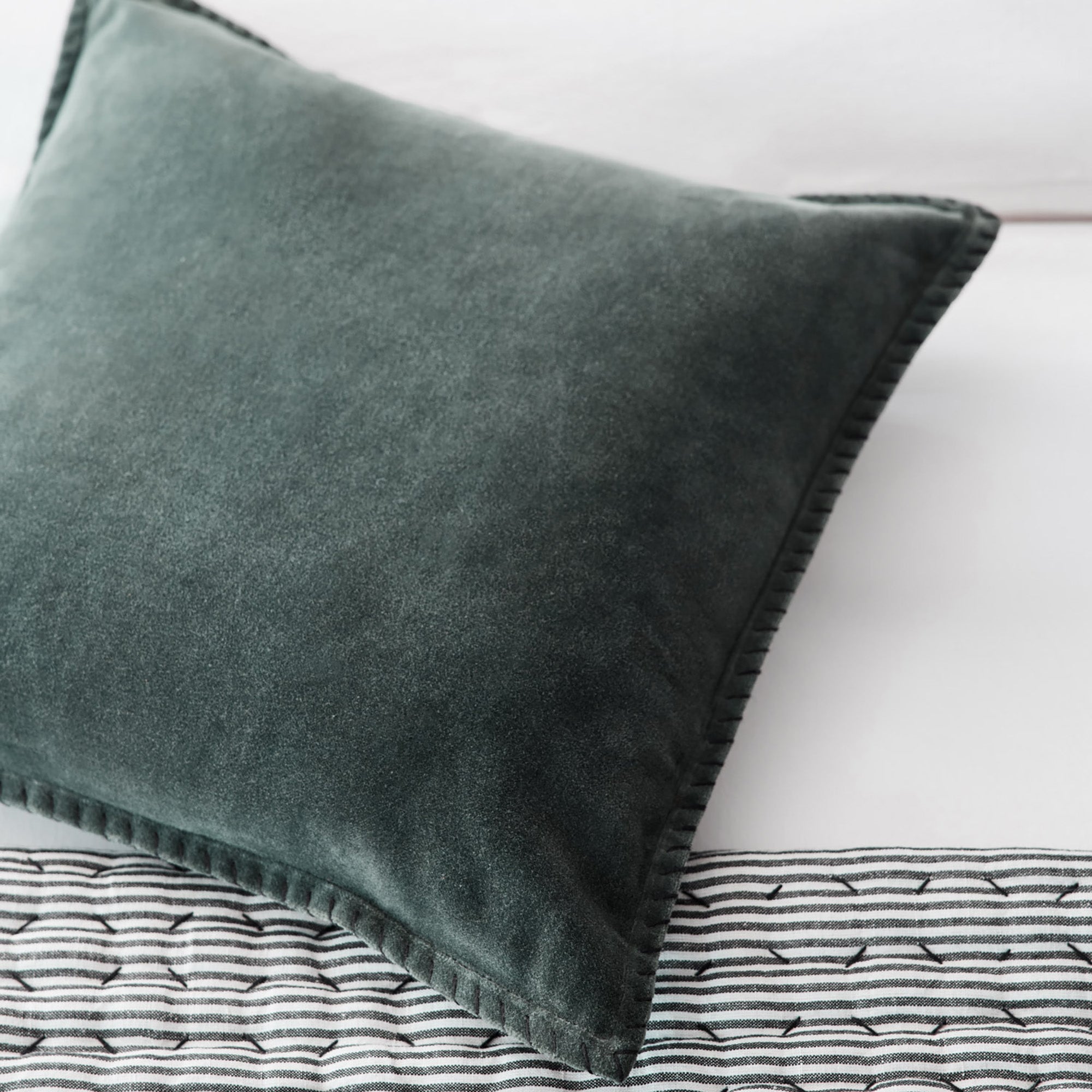 Housse de coussin MALO kaki grisé