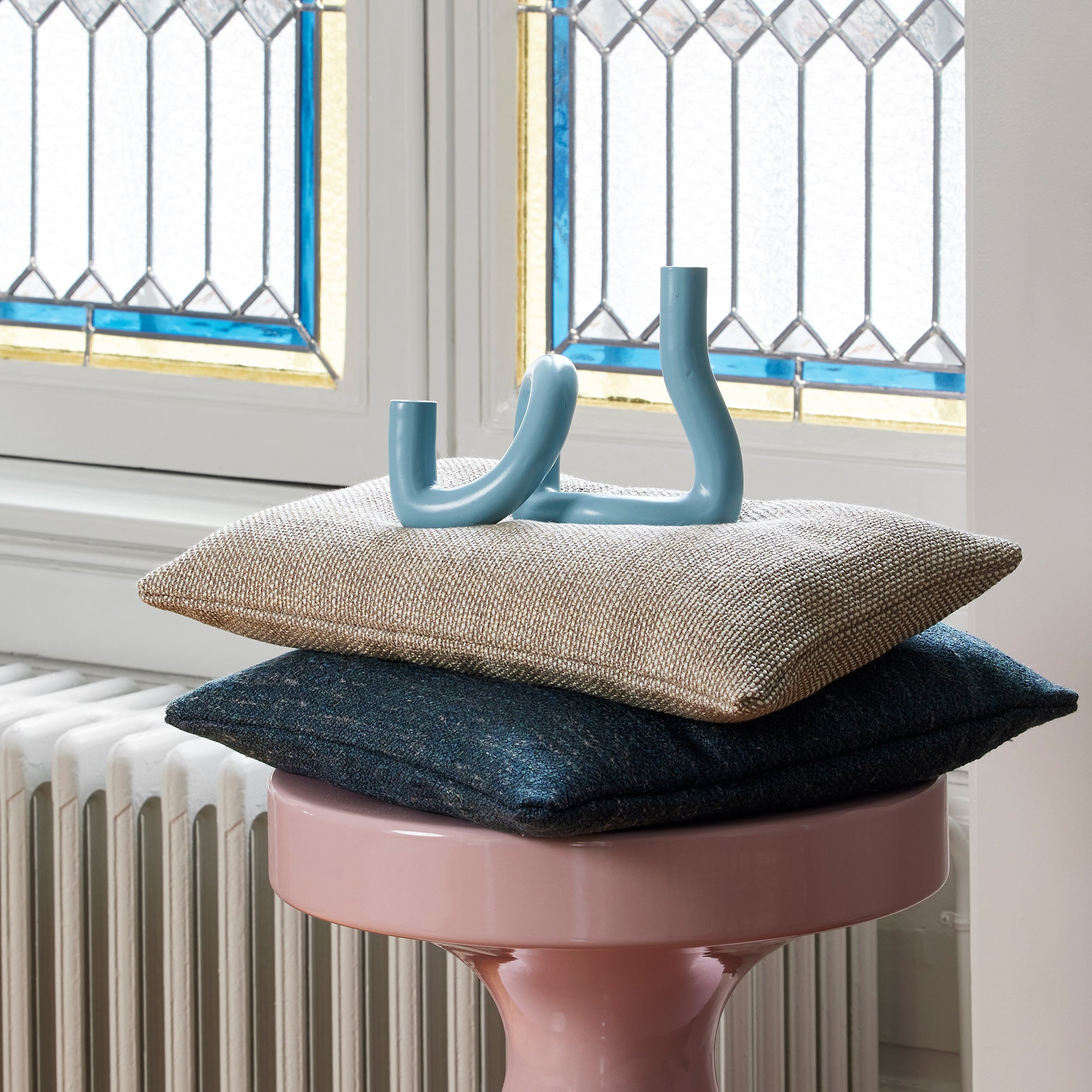 Housse de coussin NATALI naturel chiné