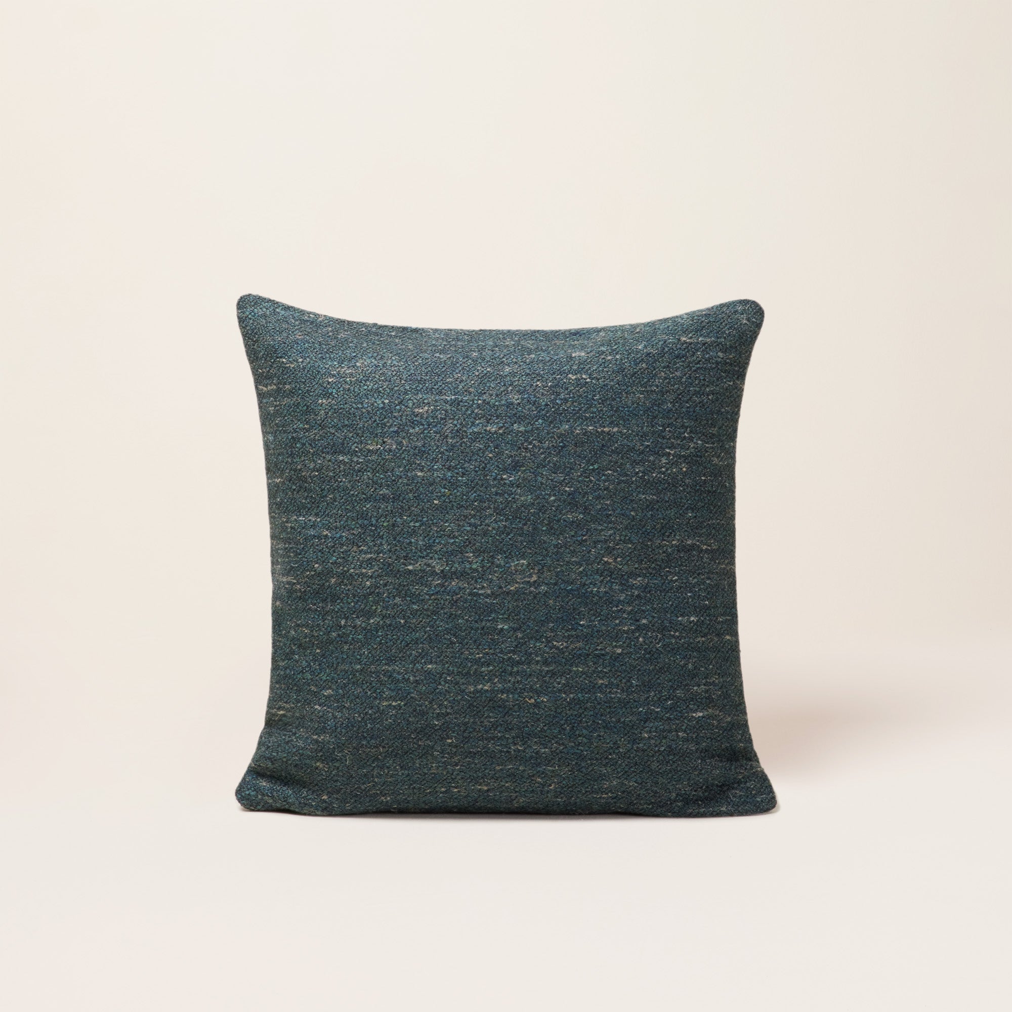 Housse de coussin ORSSO pétrole chiné