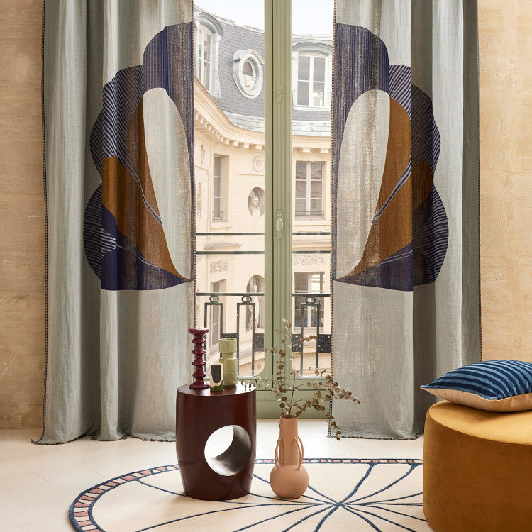 Lot de 2 panneaux CALYPSO bleu marin et bronze