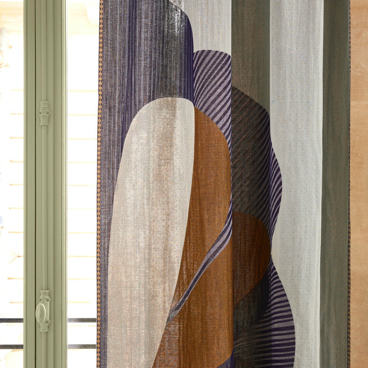 Lot de 2 panneaux CALYPSO bleu marin et bronze