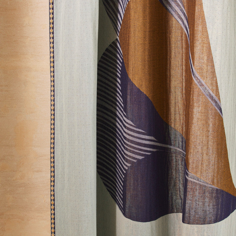 Lot de 2 panneaux CALYPSO bleu marin et bronze