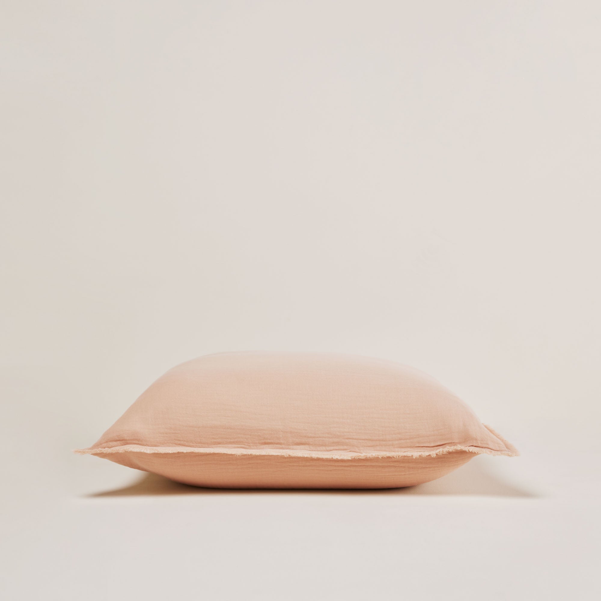 Lot de 2 taies d'oreiller LOU pêche rosé