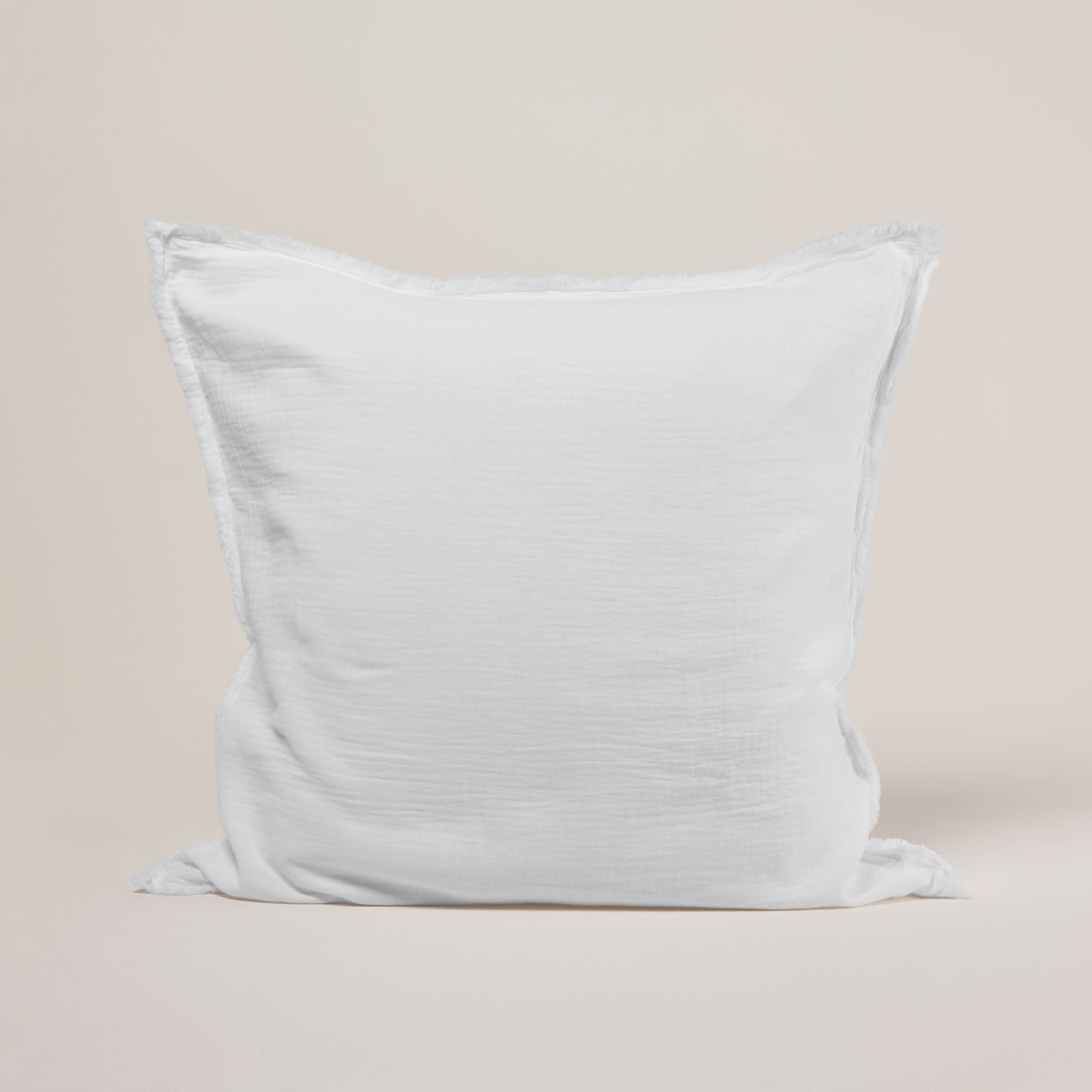 Lot de 2 taies d'oreiller LOU blanc coton